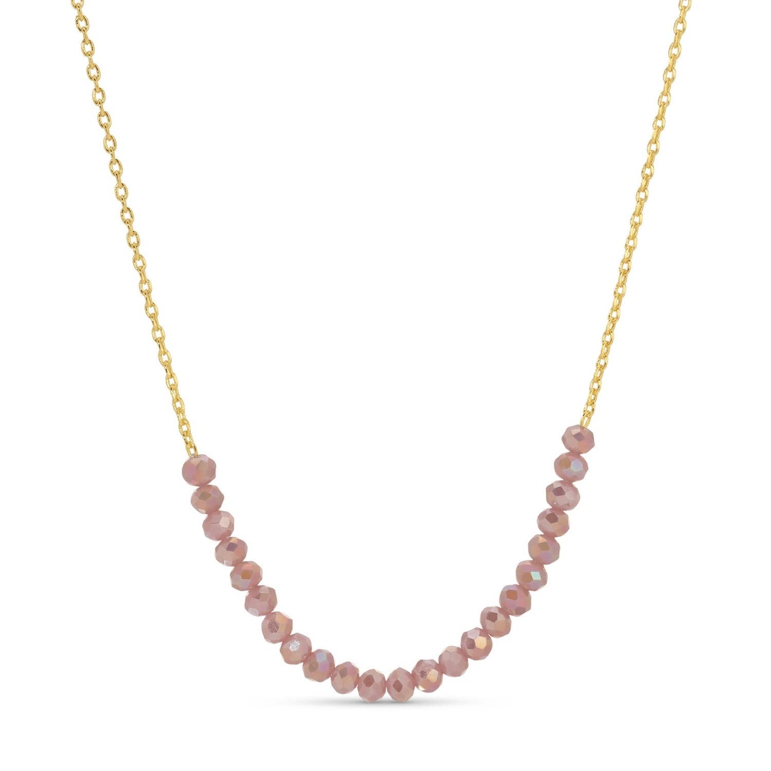 Shop Delicate Crystal Accented Necklace | 3 Colors-Lavender at Ruby Joy Boutique, a Women's Clothing Store in Pickerington, Ohio