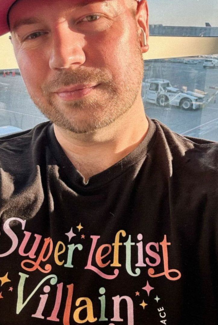 Shop Super Leftist Villain Classic Tee- at Ruby Joy Boutique, a Women's Clothing Store in Pickerington, Ohio