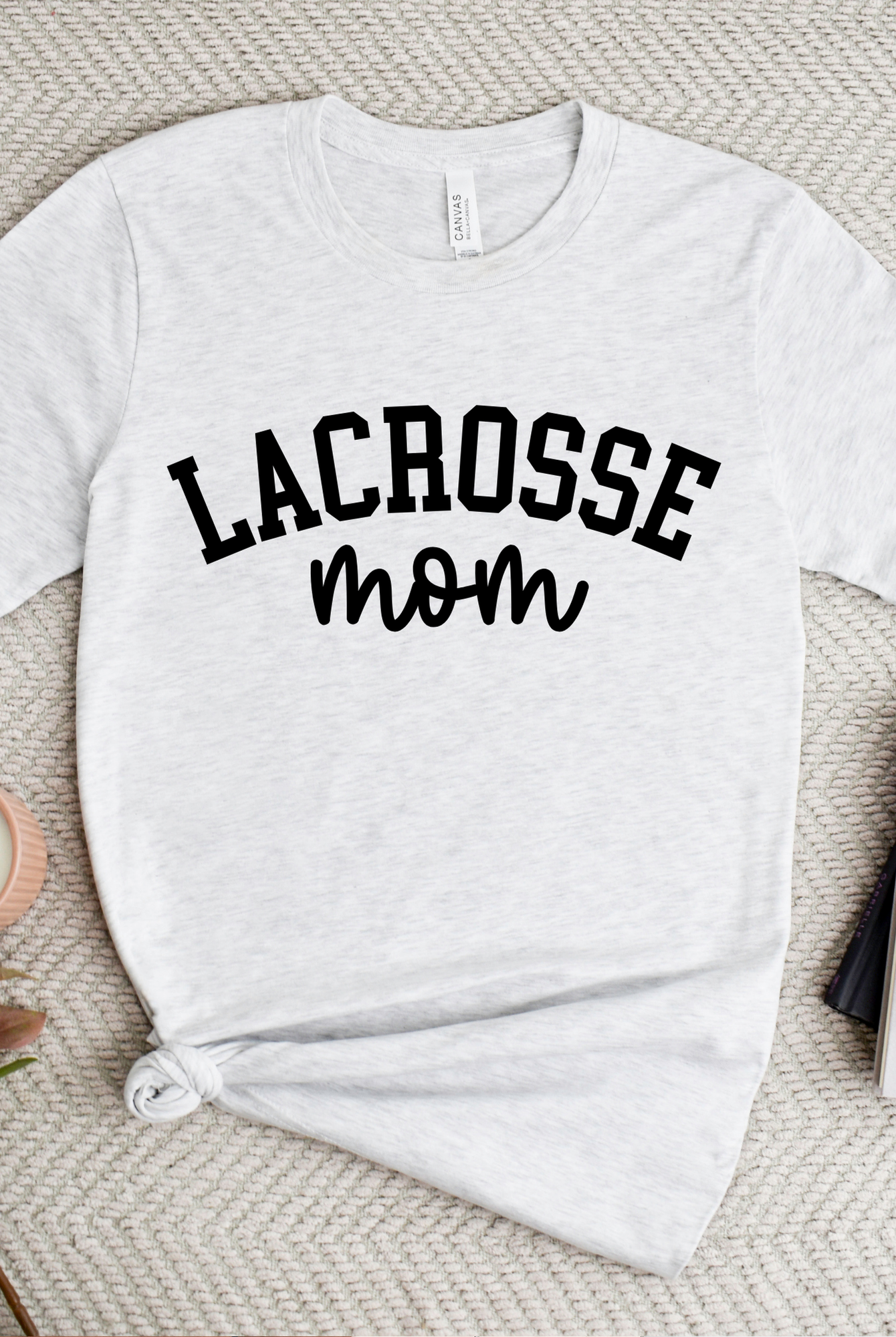 Shop 256 Lacrosse Custom Text Graphic Tee-Small at Ruby Joy Boutique, a Women's Clothing Store in Pickerington, Ohio