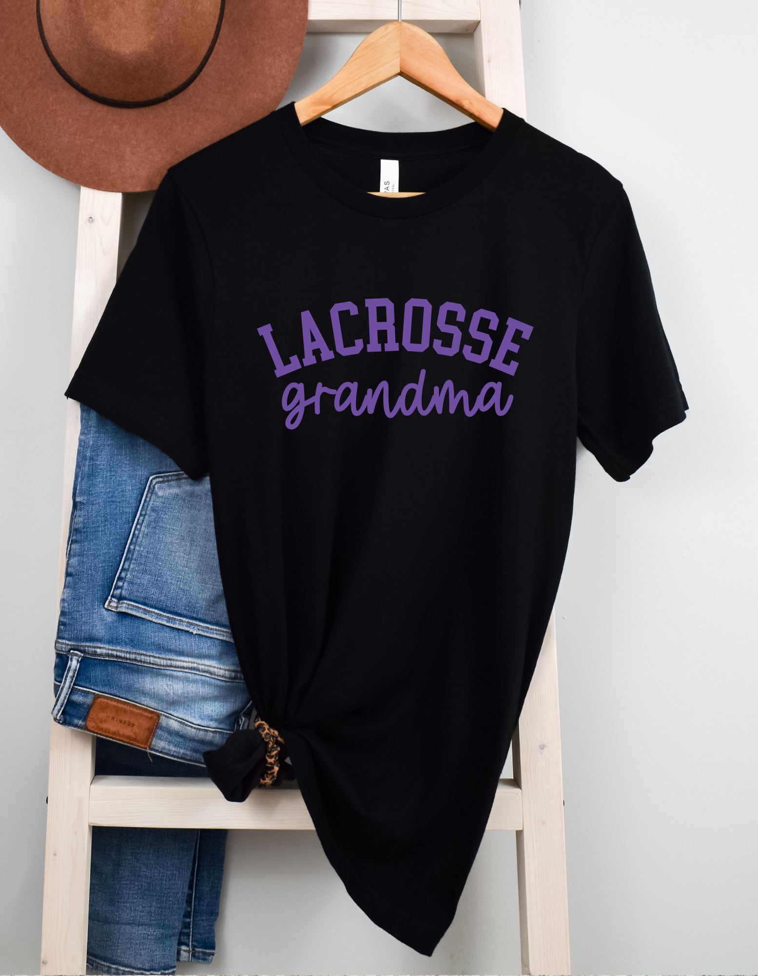 Shop 256 Lacrosse Custom Text Graphic Tee-Small at Ruby Joy Boutique, a Women's Clothing Store in Pickerington, Ohio