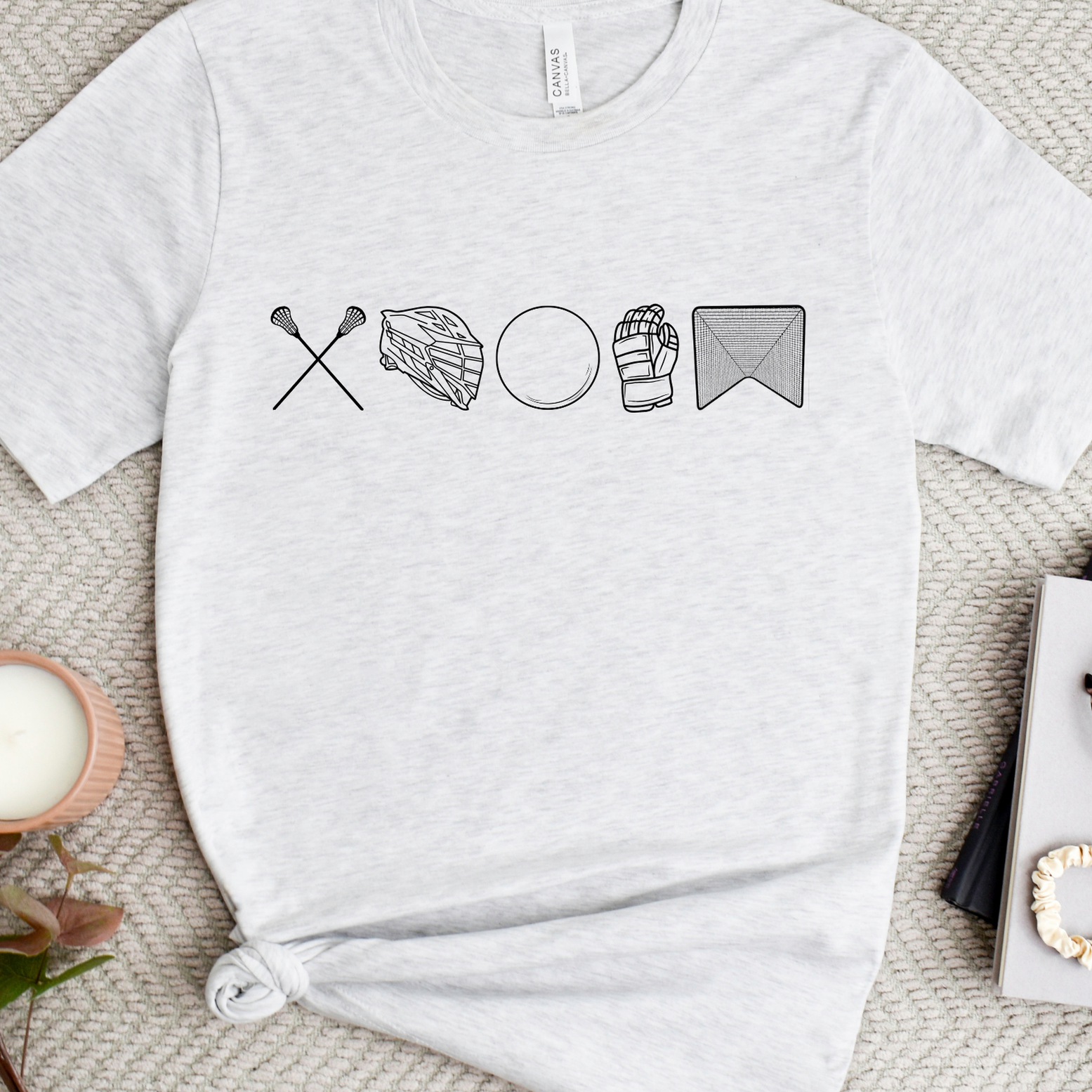 Shop 256 Lacrosse Icons Graphic Tee-Small at Ruby Joy Boutique, a Women's Clothing Store in Pickerington, Ohio