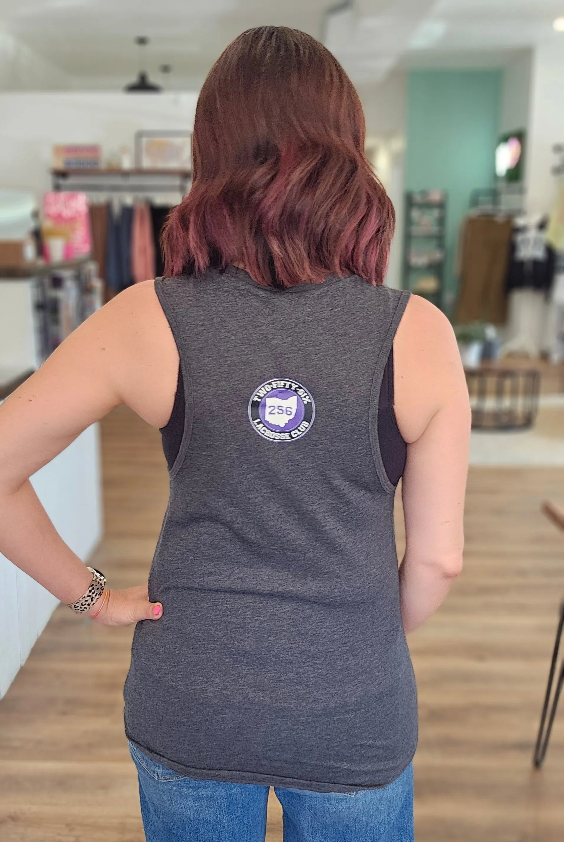 Shop 256 Lacrosse Graphic Tees | Muscle Tanks- at Ruby Joy Boutique, a Women's Clothing Store in Pickerington, Ohio