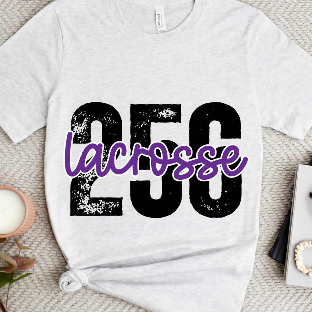 Shop 256 Lacrosse Playful Script Graphic Tee-Small at Ruby Joy Boutique, a Women's Clothing Store in Pickerington, Ohio