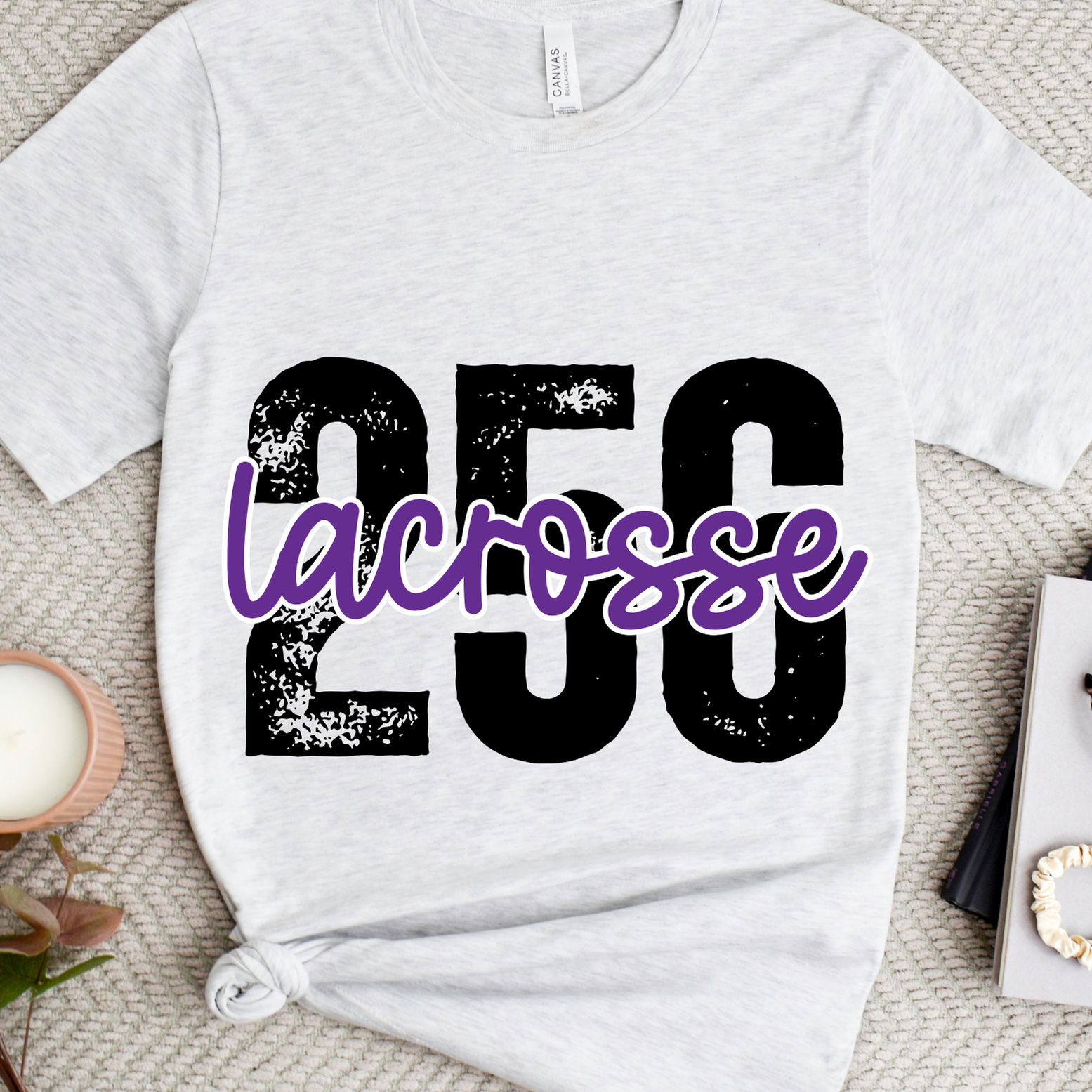 Shop 256 Lacrosse Playful Script Graphic Tee-Small at Ruby Joy Boutique, a Women's Clothing Store in Pickerington, Ohio