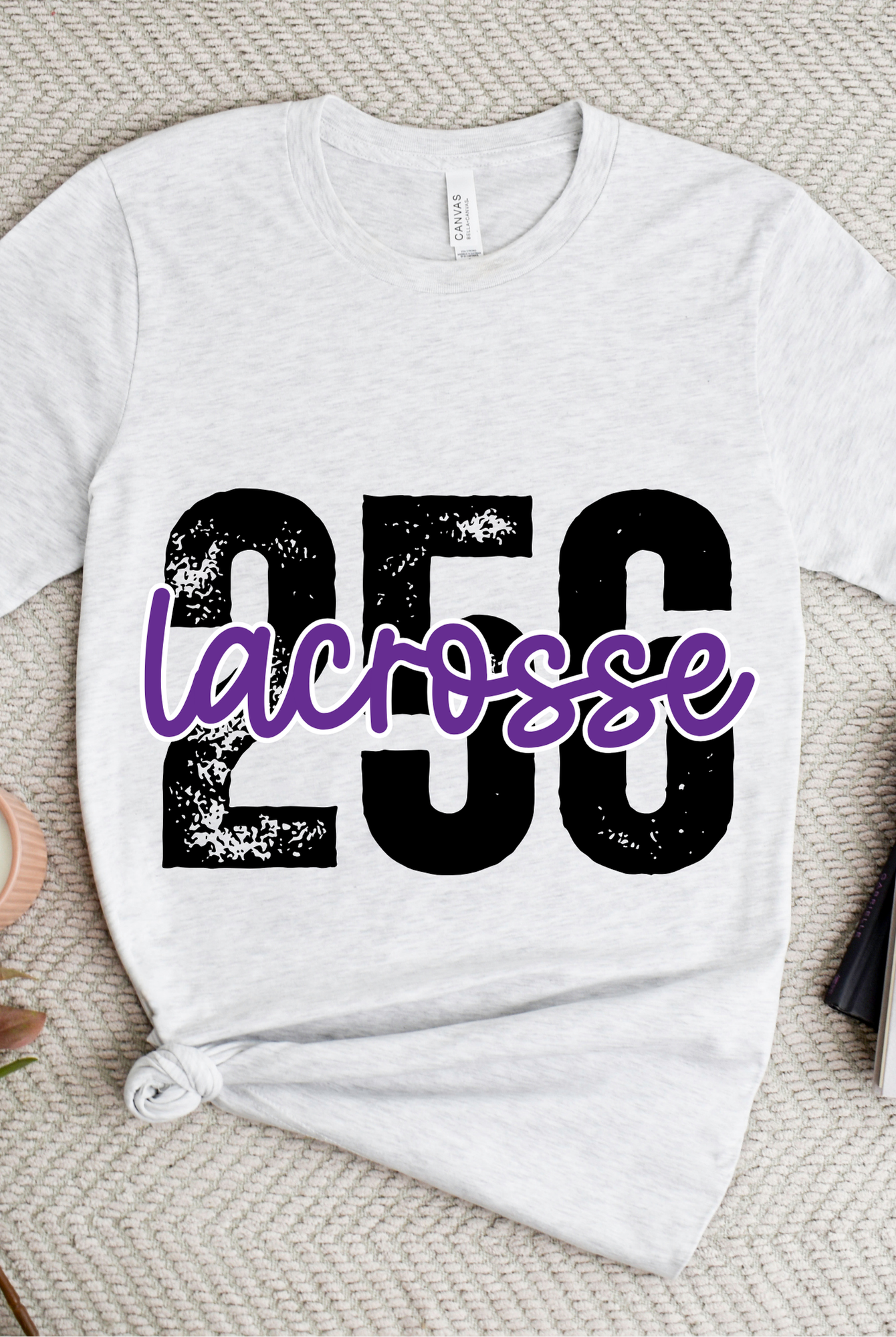 Shop 256 Lacrosse Playful Script Graphic Tee-Small at Ruby Joy Boutique, a Women's Clothing Store in Pickerington, Ohio