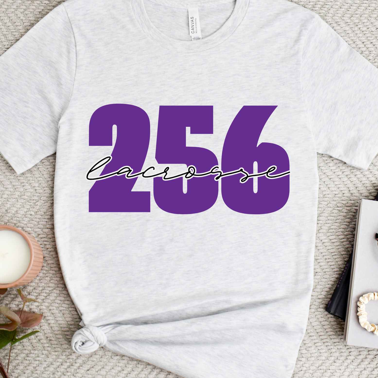 Shop 256 Lacrosse Script Graphic Tee-Small at Ruby Joy Boutique, a Women's Clothing Store in Pickerington, Ohio