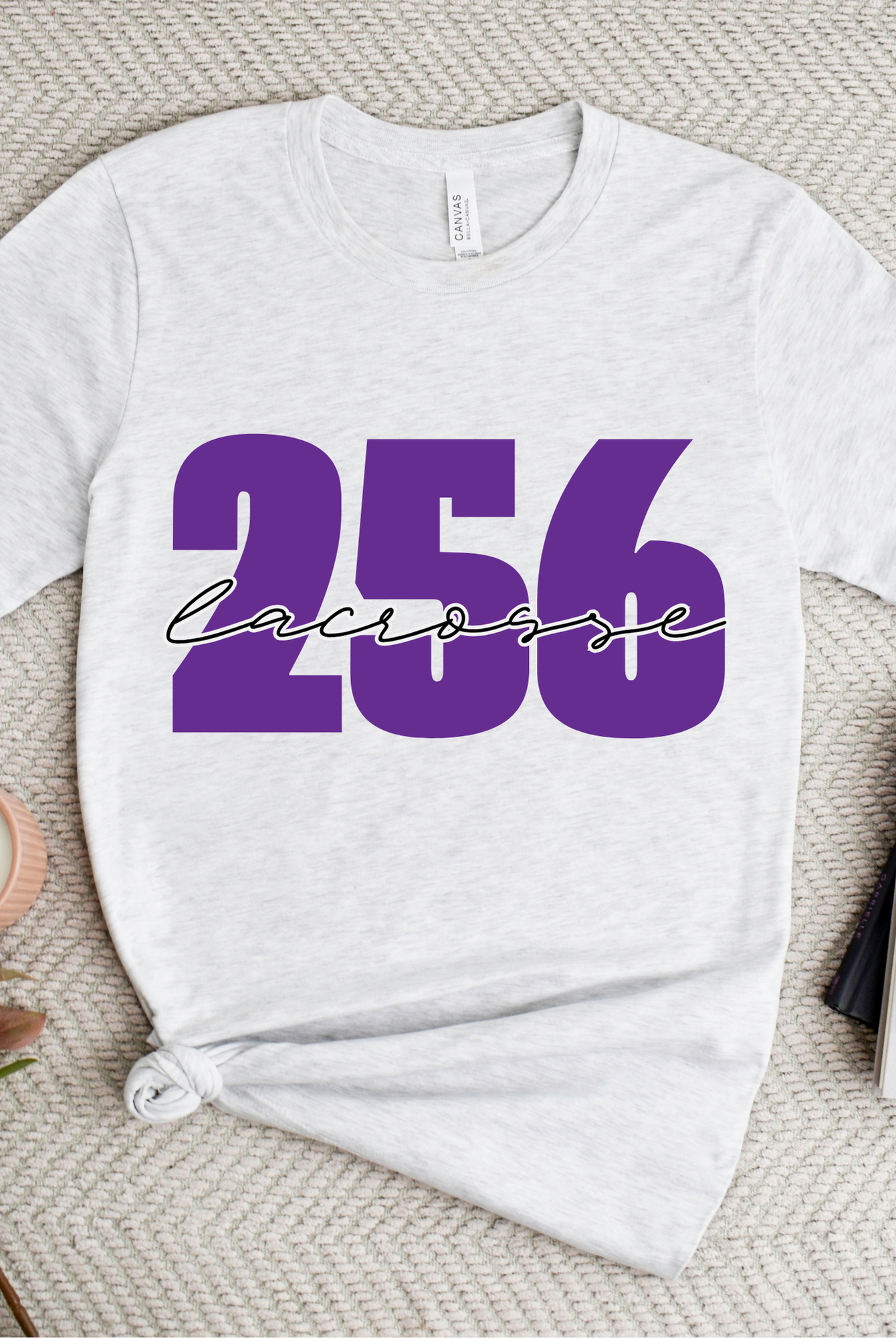Shop 256 Lacrosse Script Graphic Tee-Small at Ruby Joy Boutique, a Women's Clothing Store in Pickerington, Ohio