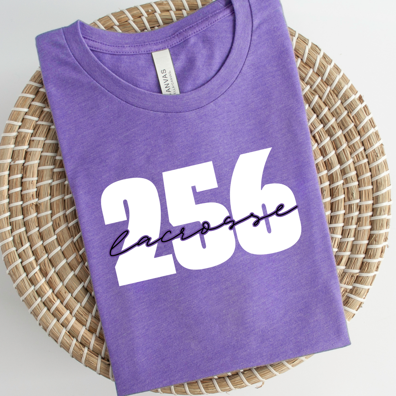 Shop 256 Lacrosse Script Graphic Tee-Small at Ruby Joy Boutique, a Women's Clothing Store in Pickerington, Ohio
