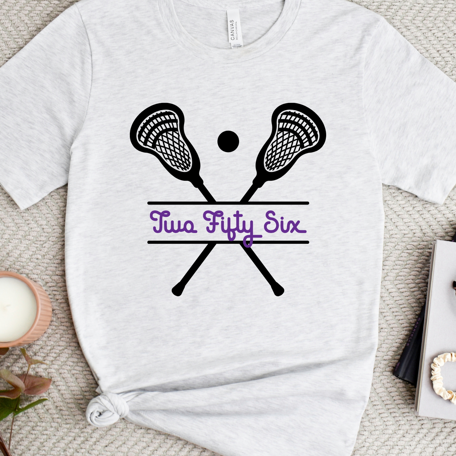 Shop 256 Lacrosse Sticks Graphic Tee-Small at Ruby Joy Boutique, a Women's Clothing Store in Pickerington, Ohio