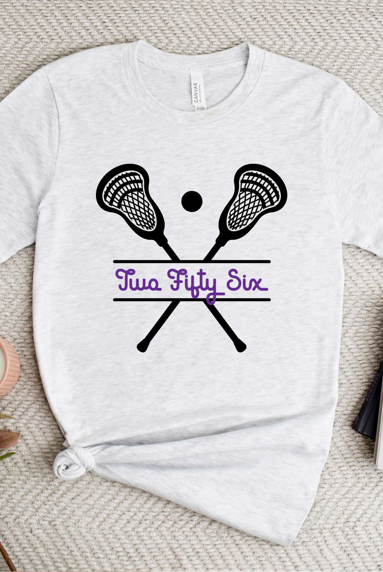 Shop 256 Lacrosse Sticks Graphic Tee-Small at Ruby Joy Boutique, a Women's Clothing Store in Pickerington, Ohio