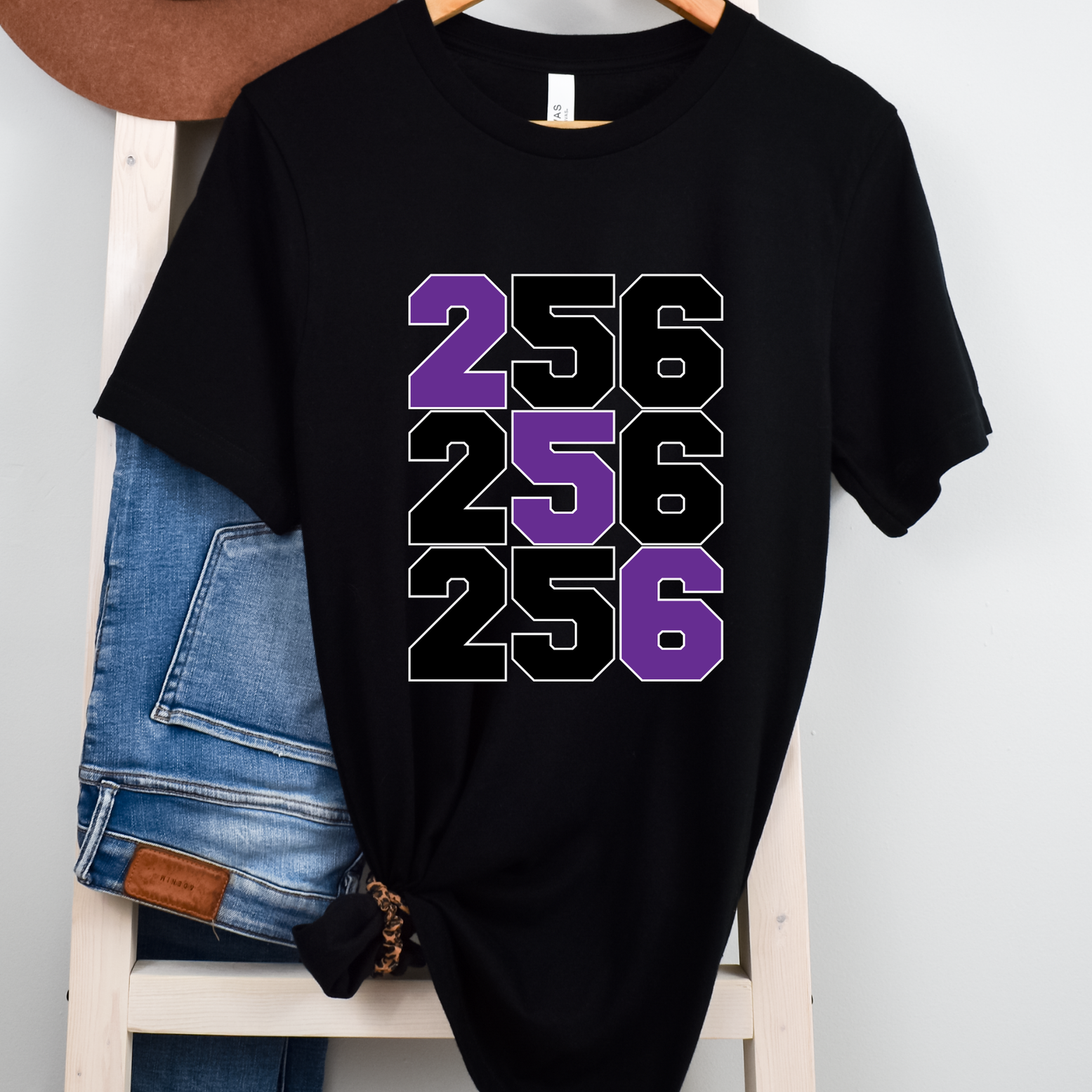 Shop 256 Triple Block Graphic Tee-Small at Ruby Joy Boutique, a Women's Clothing Store in Pickerington, Ohio