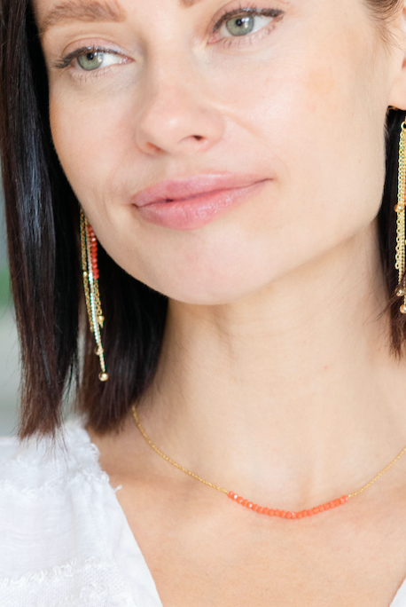 Shop Delicate Crystal Accented Necklace | 3 Colors- at Ruby Joy Boutique, a Women's Clothing Store in Pickerington, Ohio