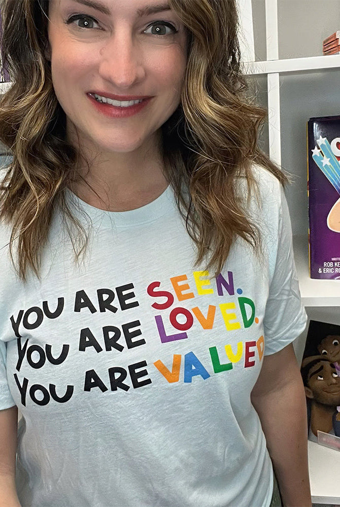 Shop Seen, Loved, Valued Classic Tee | Kind Cotton- at Ruby Joy Boutique, a Women's Clothing Store in Pickerington, Ohio