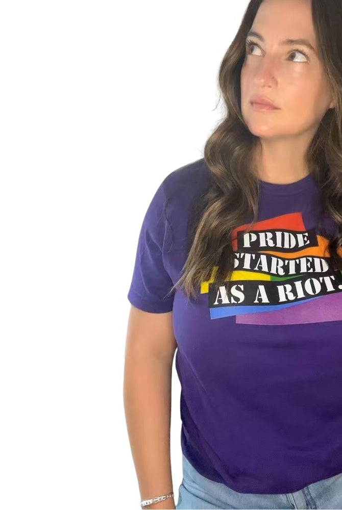Shop Pride Started as a Riot Classic Tee- at Ruby Joy Boutique, a Women's Clothing Store in Pickerington, Ohio