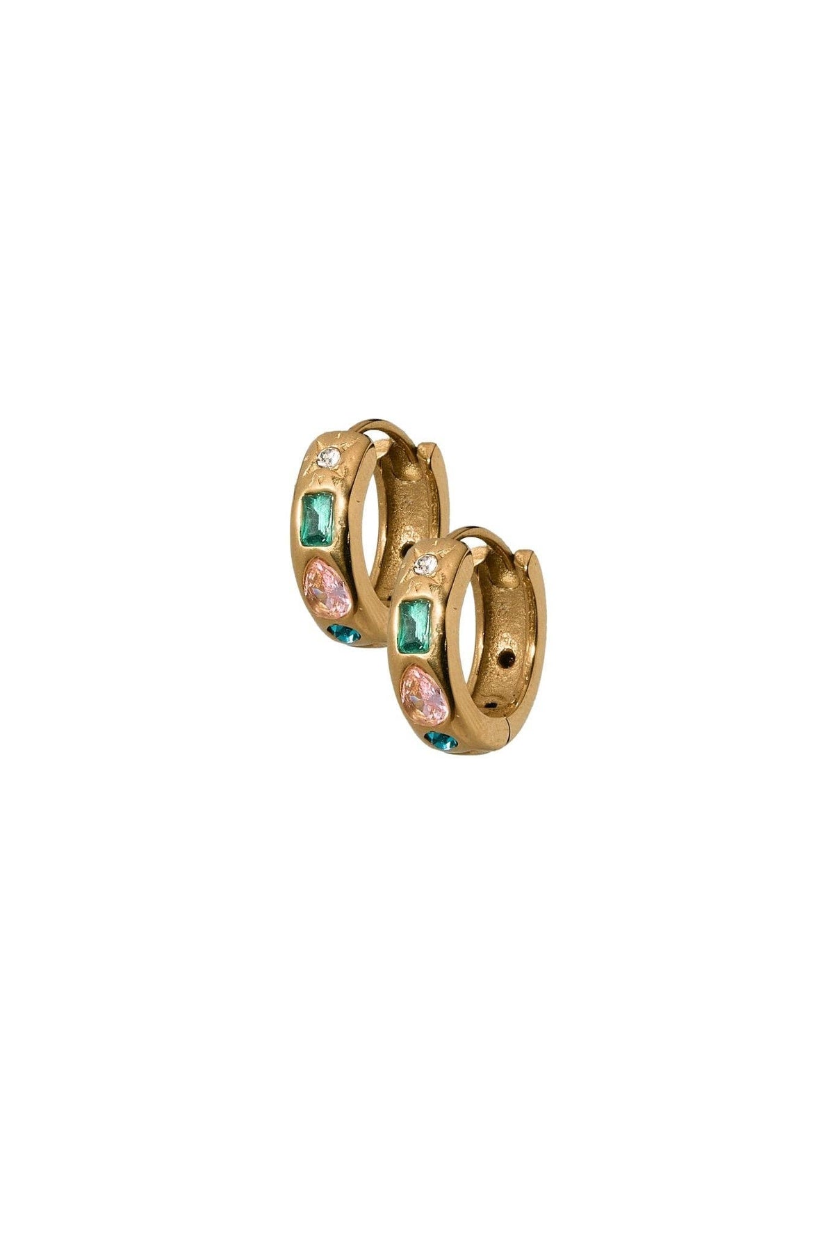 Shop August Gemstone Huggie Earrings- at Ruby Joy Boutique, a Women's Clothing Store in Pickerington, Ohio