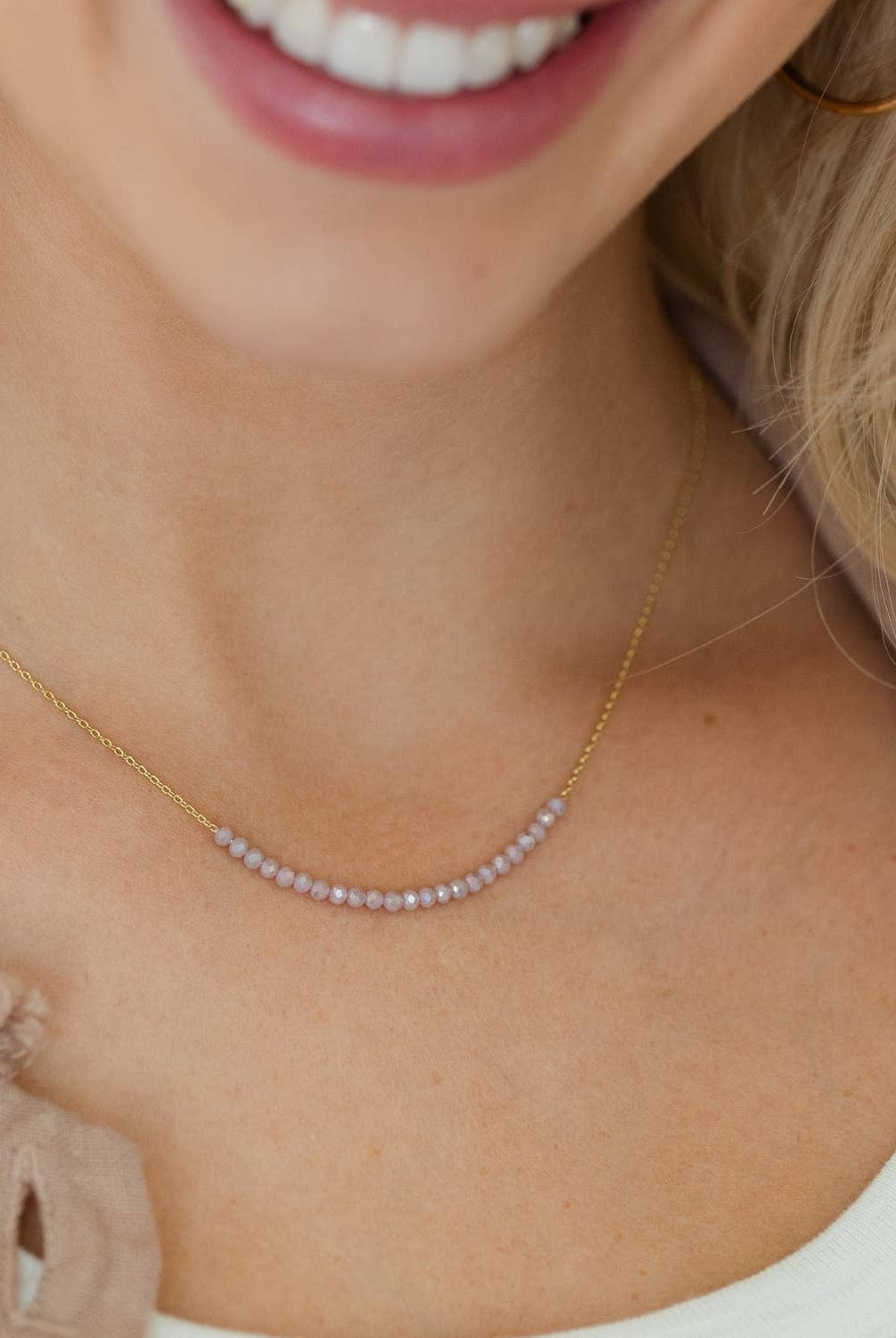 Shop Delicate Crystal Accented Necklace | 3 Colors- at Ruby Joy Boutique, a Women's Clothing Store in Pickerington, Ohio
