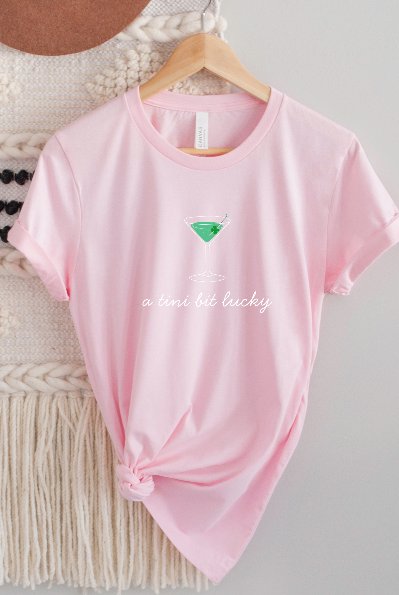 Shop A Tini Bit Lucky | St. Patrick's Day Graphic Top-Tee at Ruby Joy Boutique, a Women's Clothing Store in Pickerington, Ohio