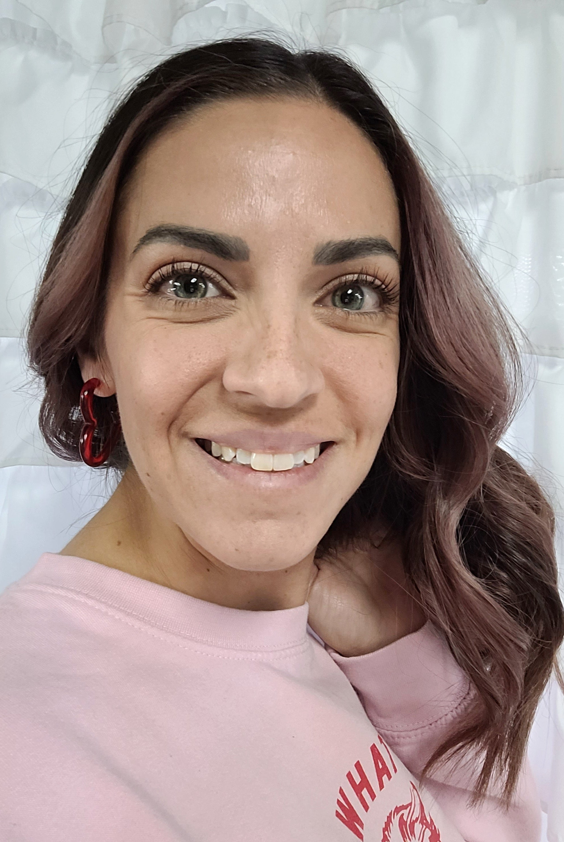 Shop Acrylic Heart Hoops-Earrings at Ruby Joy Boutique, a Women's Clothing Store in Pickerington, Ohio