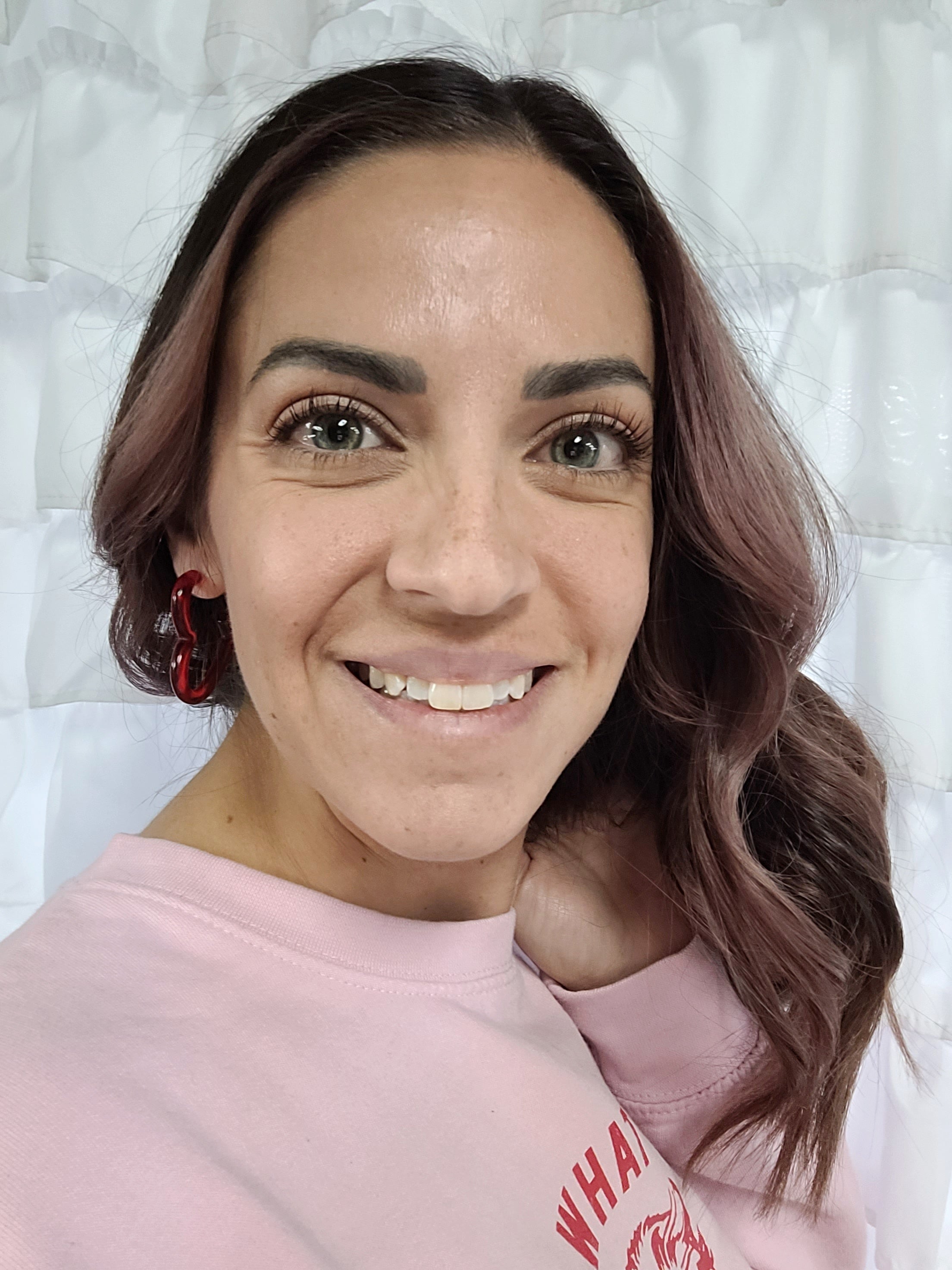 Shop Acrylic Heart Hoops-Earrings at Ruby Joy Boutique, a Women's Clothing Store in Pickerington, Ohio