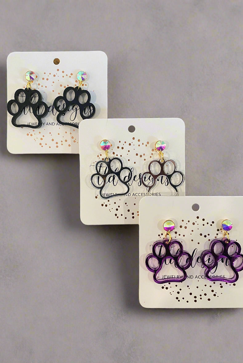 Shop Acrylic Paw Earrings- at Ruby Joy Boutique, a Women's Clothing Store in Pickerington, Ohio