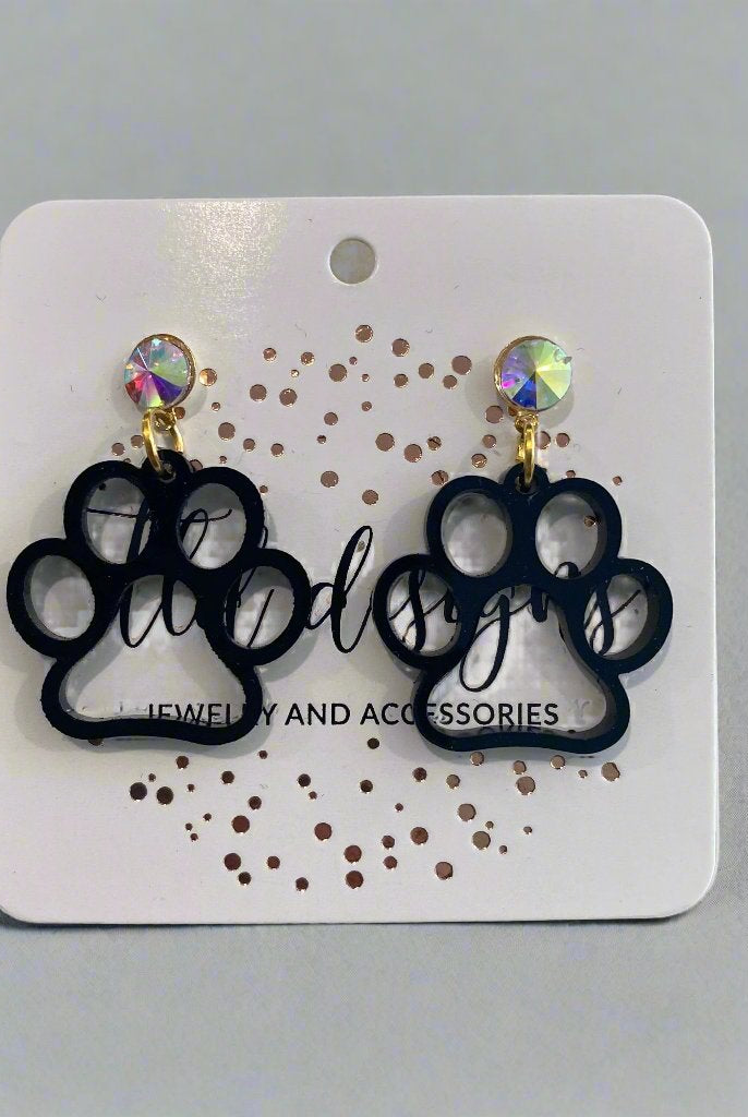 Shop Acrylic Paw Earrings-Earrings at Ruby Joy Boutique, a Women's Clothing Store in Pickerington, Ohio