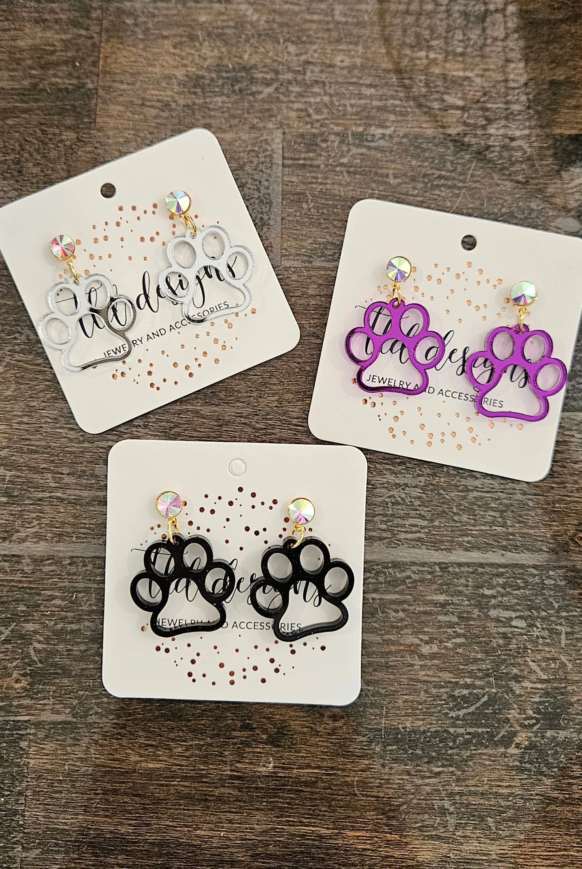 Shop Acrylic Paw Earrings- at Ruby Joy Boutique, a Women's Clothing Store in Pickerington, Ohio