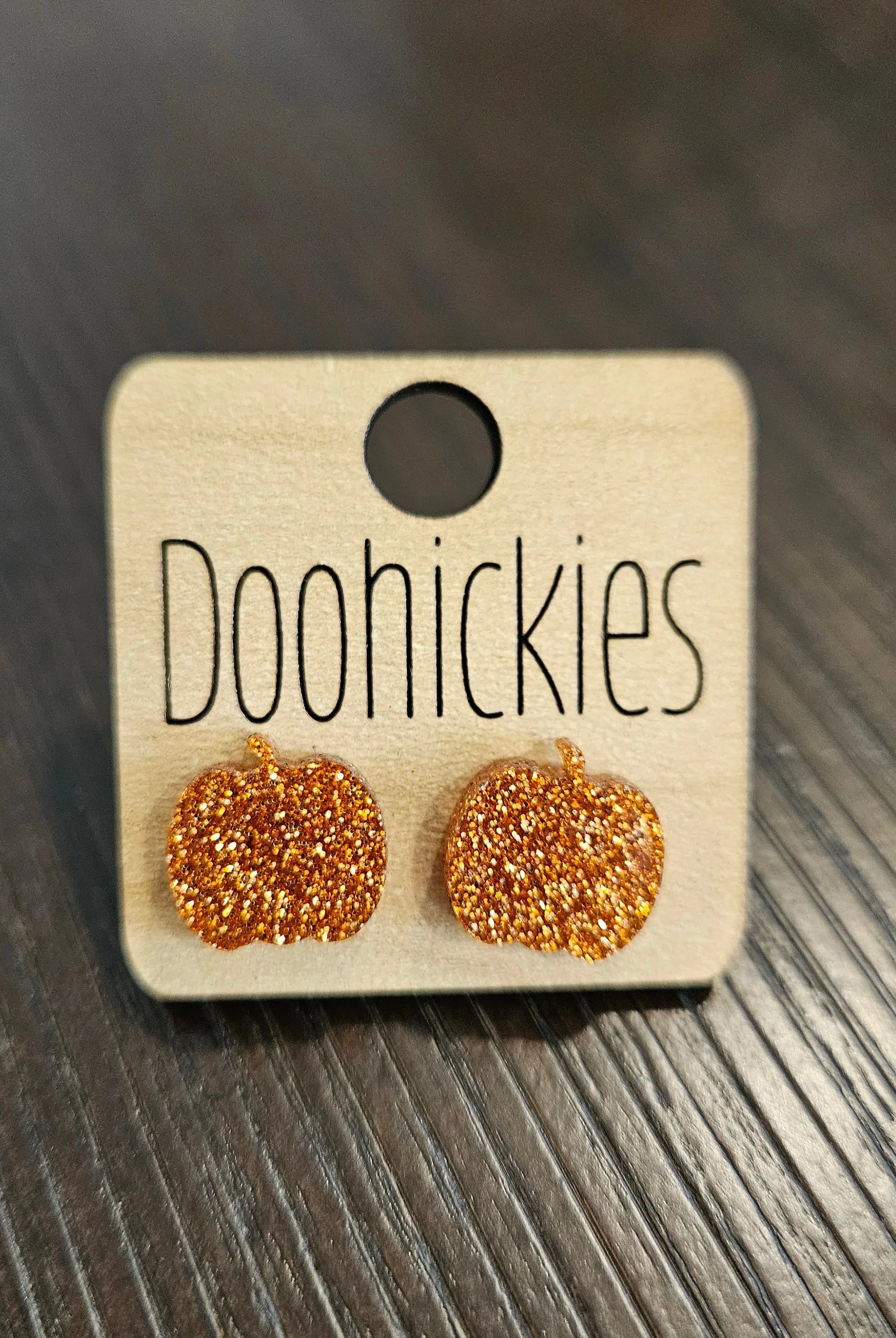 Shop Acrylic Pumpkin Earrings - Glitter or Leopard-Earrings at Ruby Joy Boutique, a Women's Clothing Store in Pickerington, Ohio