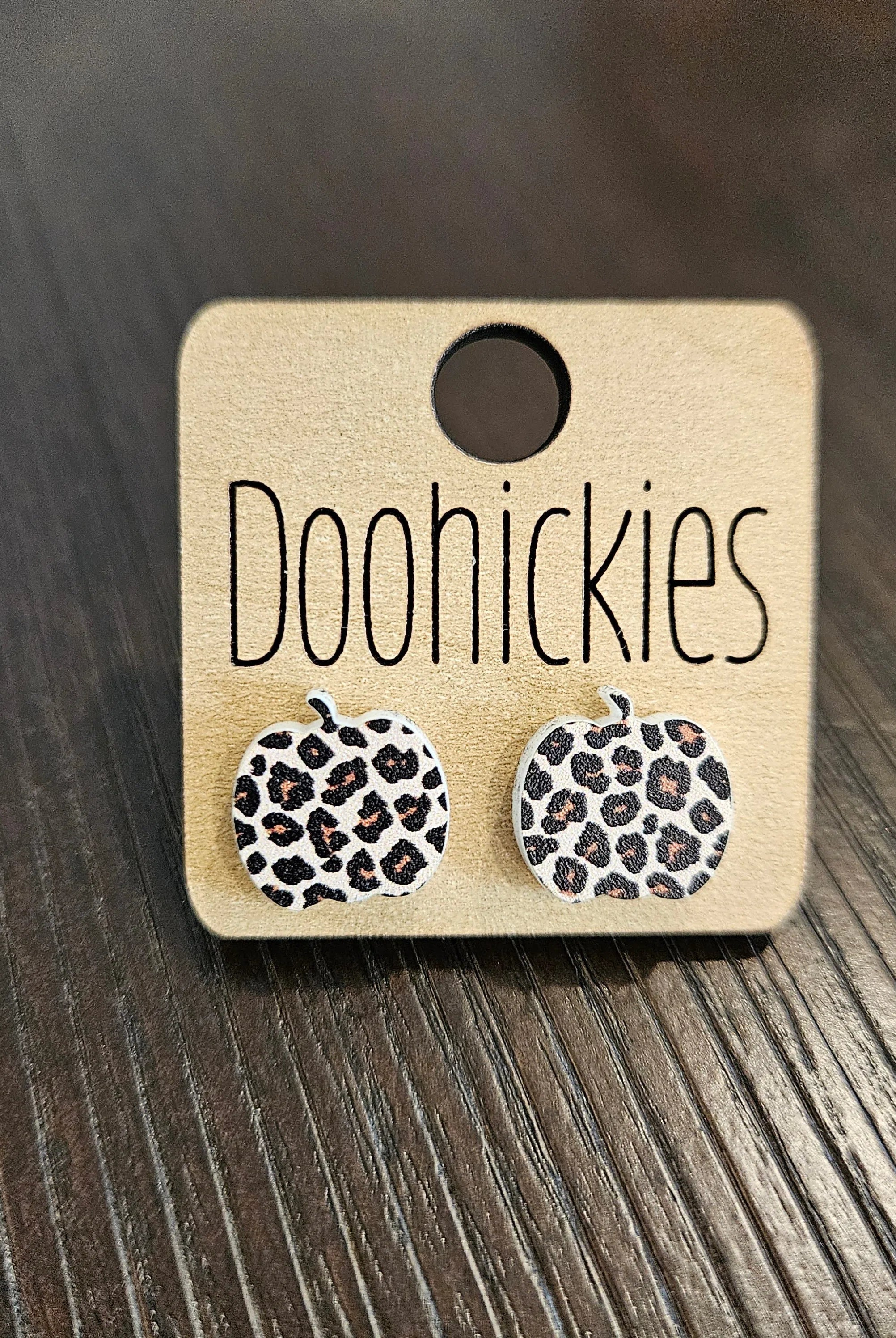 Shop Acrylic Pumpkin Earrings - Glitter or Leopard-Earrings at Ruby Joy Boutique, a Women's Clothing Store in Pickerington, Ohio