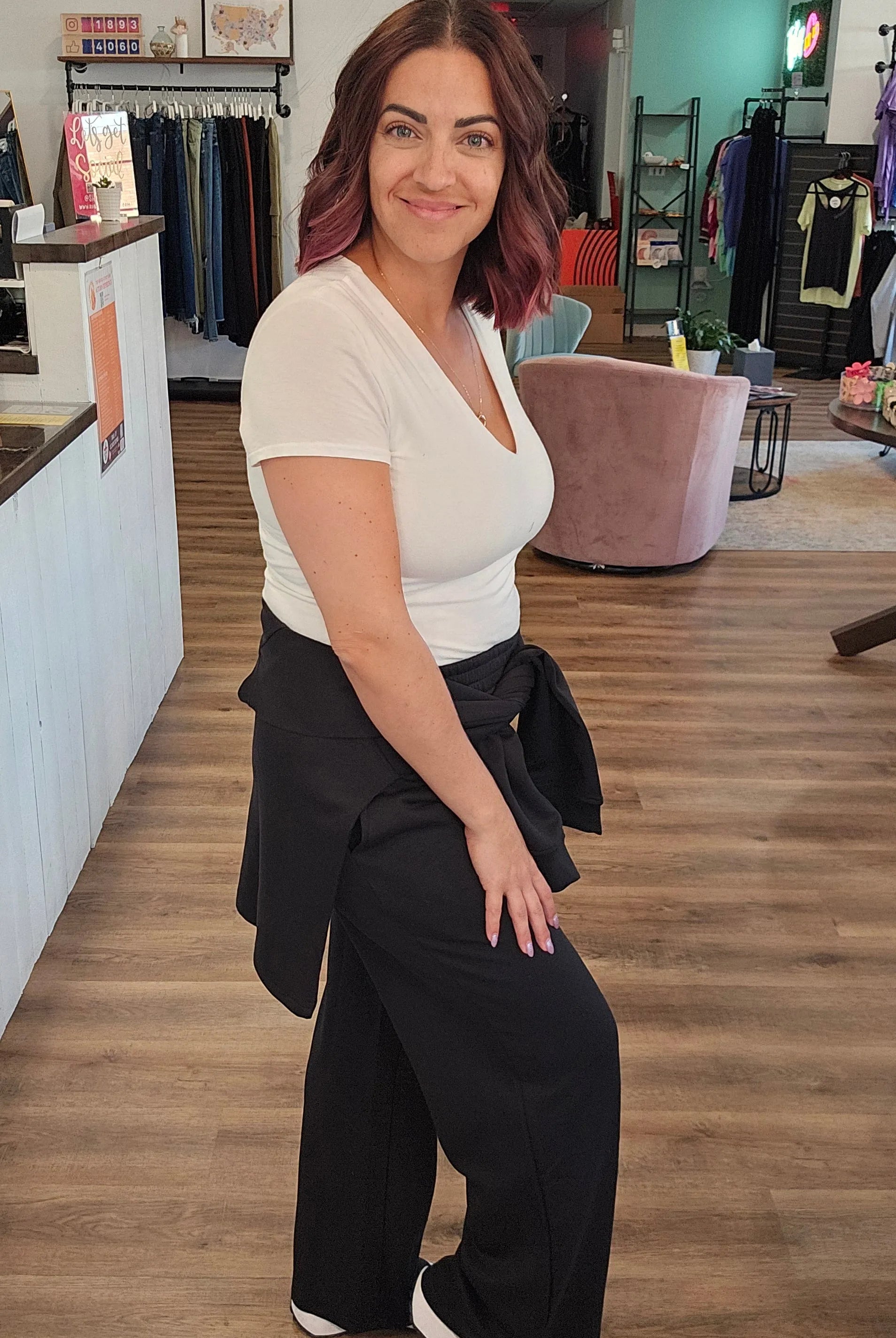 Shop All Day 2 Piece Scuba Set - Black- at Ruby Joy Boutique, a Women's Clothing Store in Pickerington, Ohio