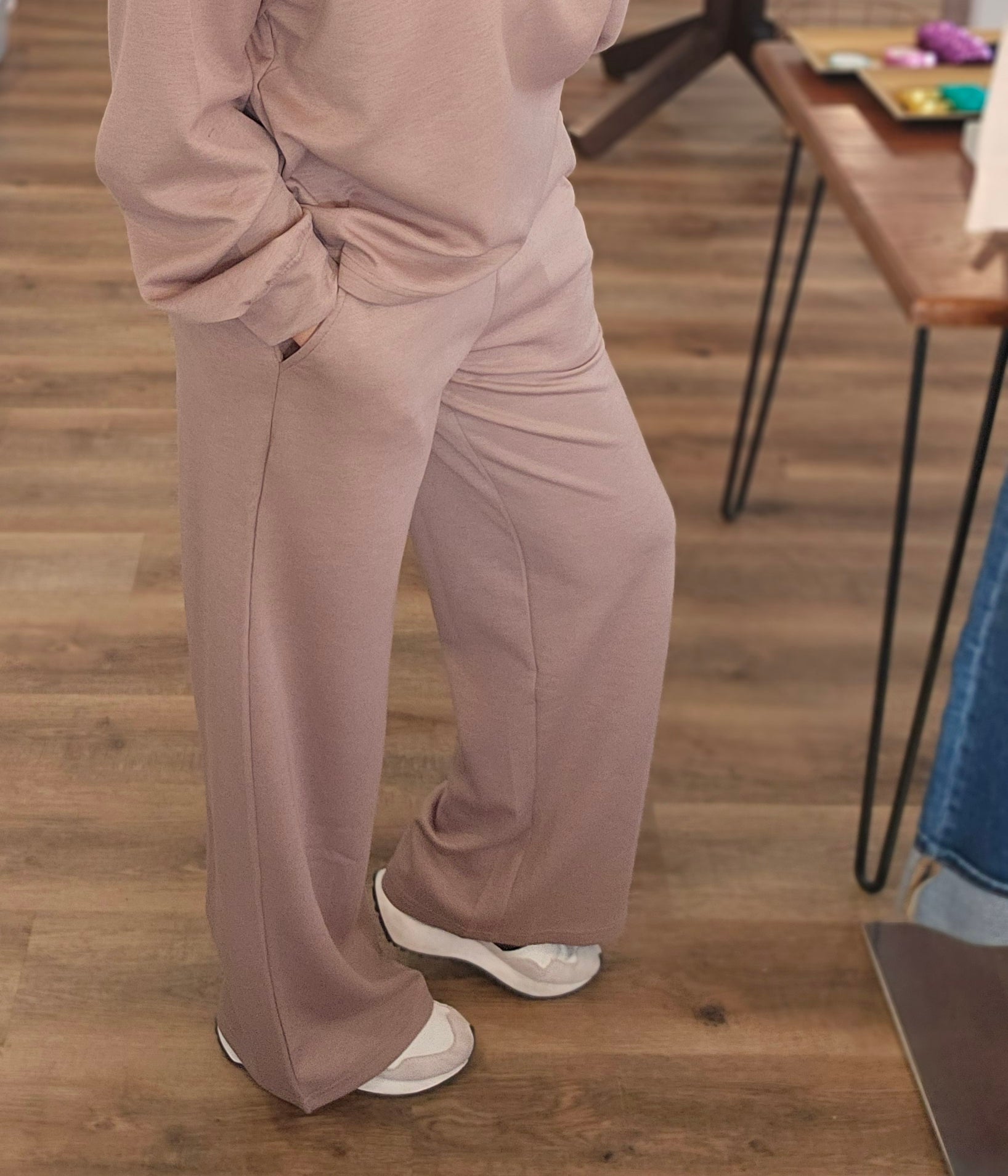 Shop All Day 2 Piece Scuba Set - Cocoa- at Ruby Joy Boutique, a Women's Clothing Store in Pickerington, Ohio