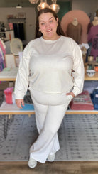 Shop All Day 2 Piece Scuba Set - Heather Beige- at Ruby Joy Boutique, a Women's Clothing Store in Pickerington, Ohio