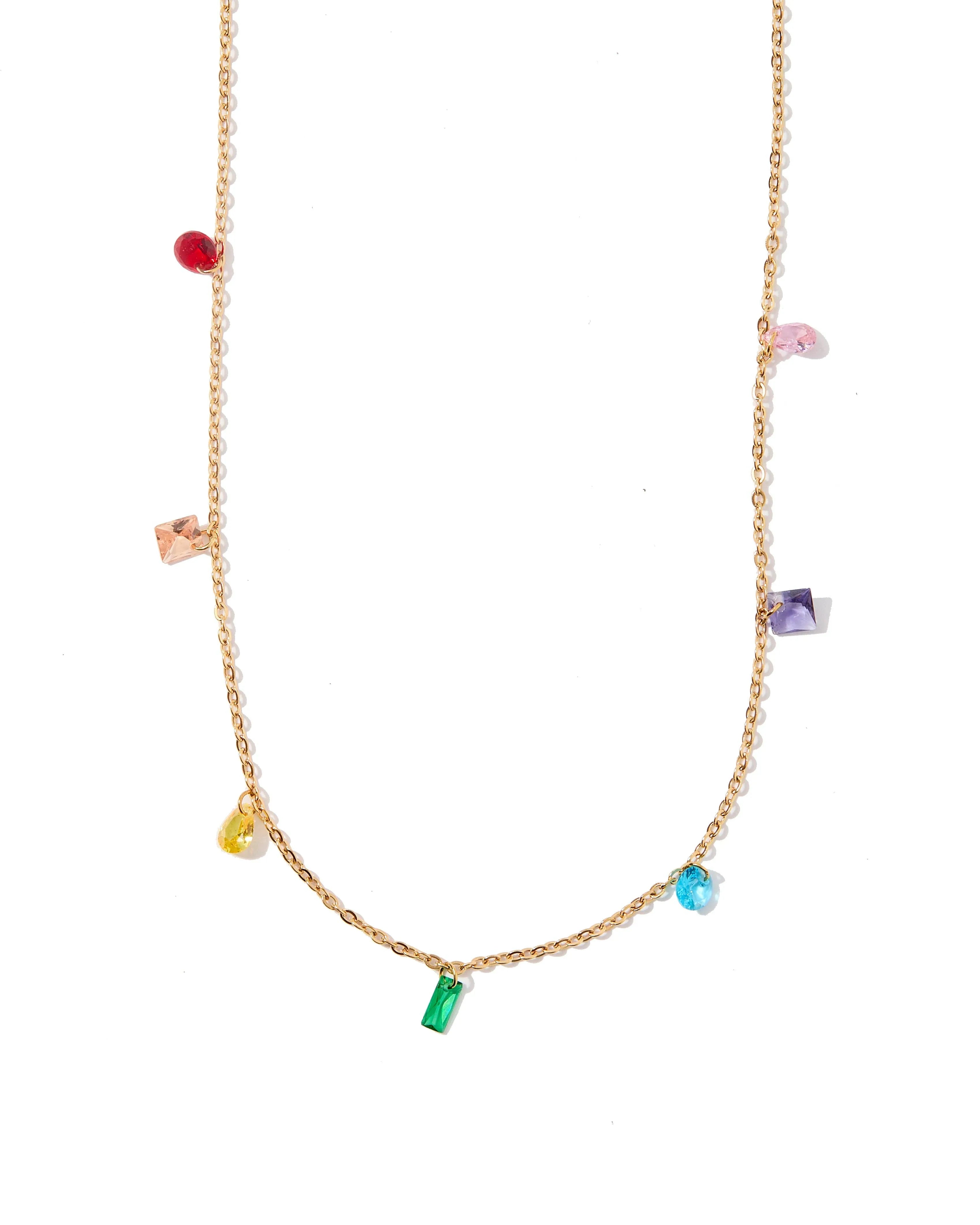Shop Allegra Multicolor Stone Necklace- at Ruby Joy Boutique, a Women's Clothing Store in Pickerington, Ohio