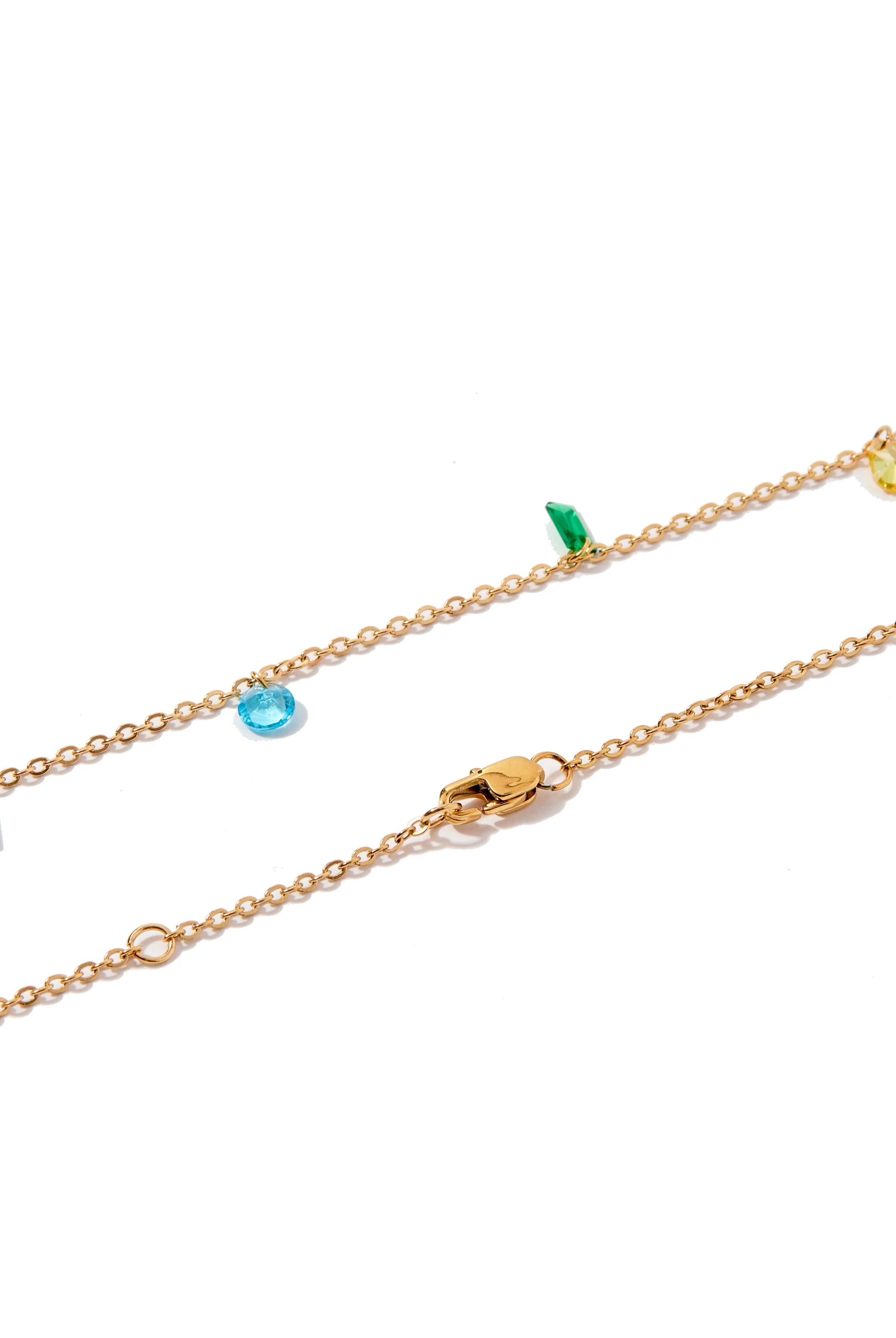 Shop Allegra Multicolor Stone Necklace- at Ruby Joy Boutique, a Women's Clothing Store in Pickerington, Ohio