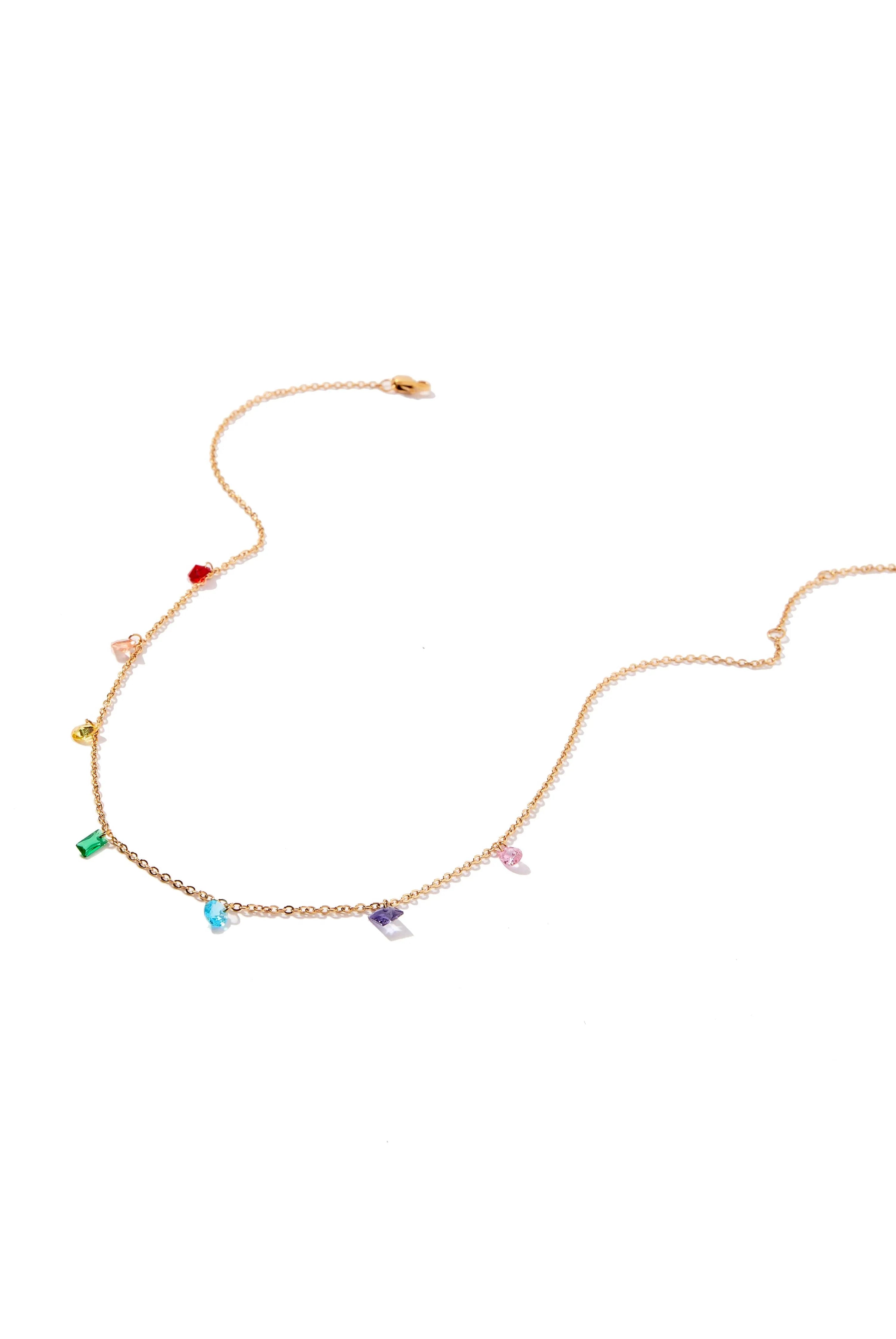 Shop Allegra Multicolor Stone Necklace- at Ruby Joy Boutique, a Women's Clothing Store in Pickerington, Ohio