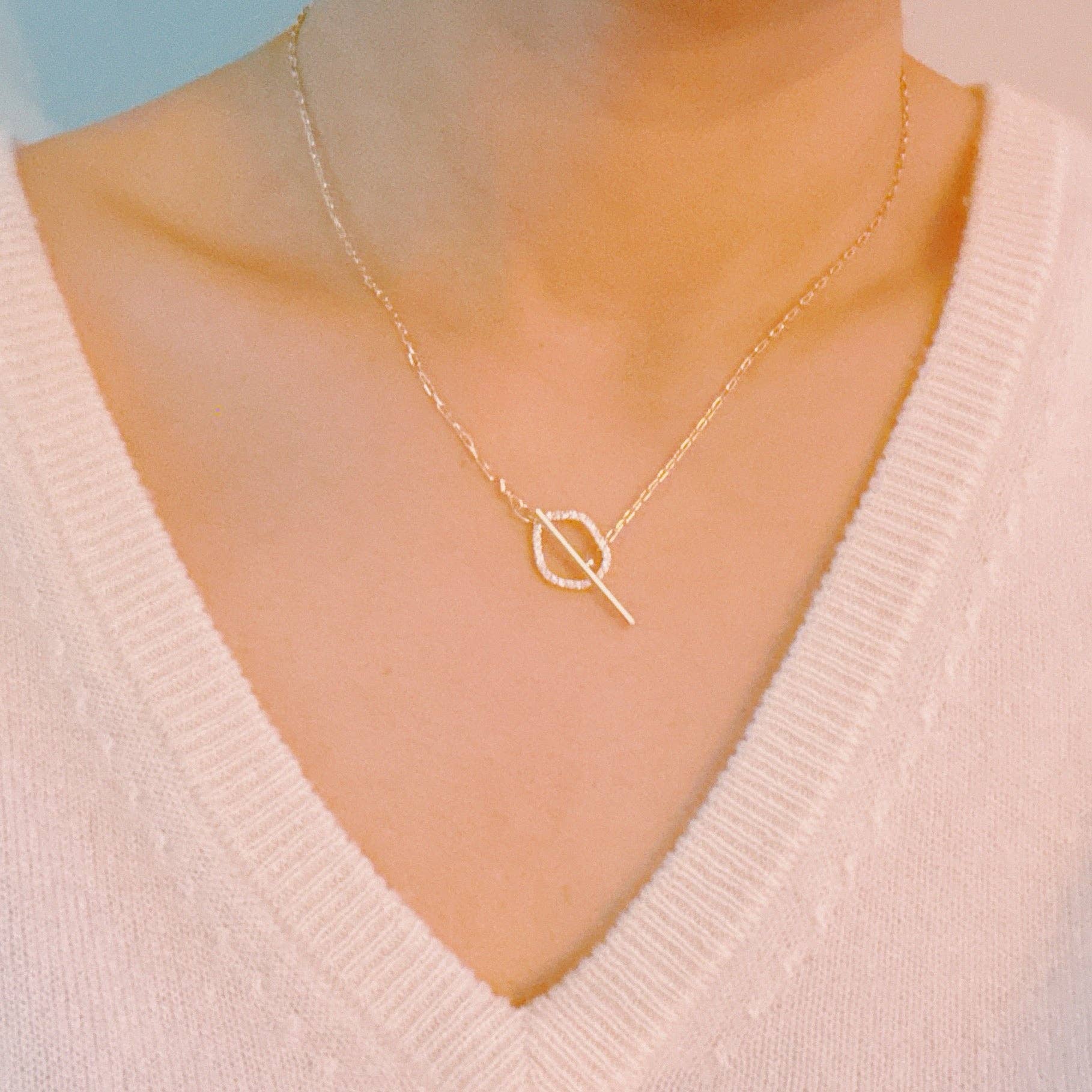 Shop Amelia Dainty Toggle Necklace- at Ruby Joy Boutique, a Women's Clothing Store in Pickerington, Ohio