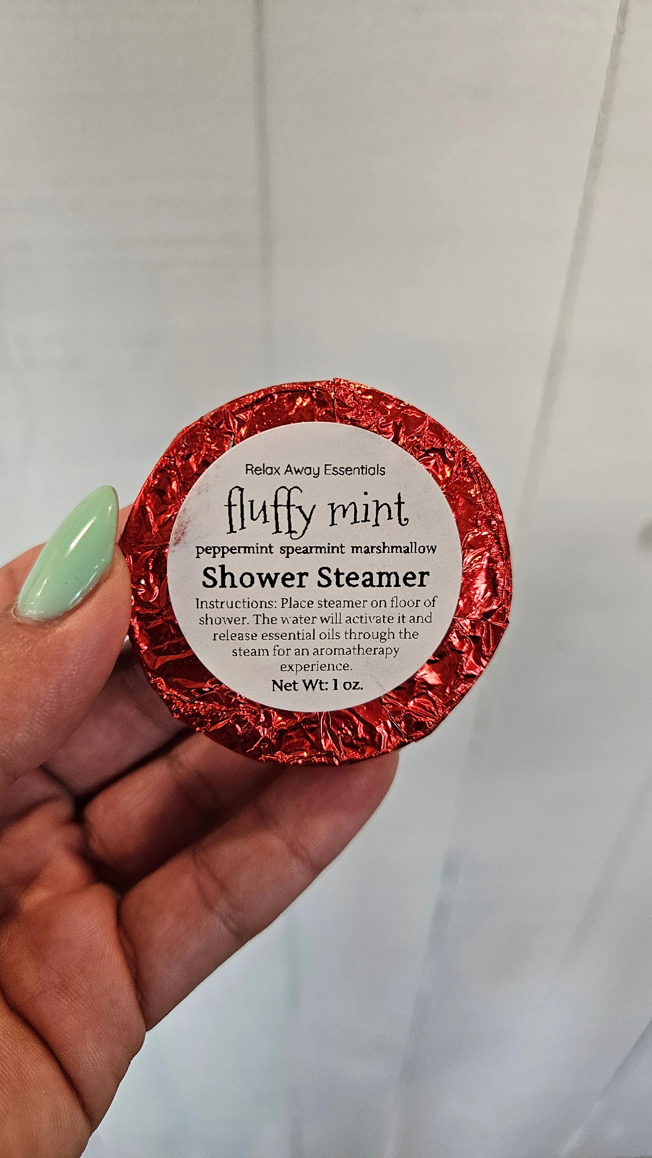Shop Aromatherapy Shower Steamer Singles-Fluffy mint at Ruby Joy Boutique, a Women's Clothing Store in Pickerington, Ohio