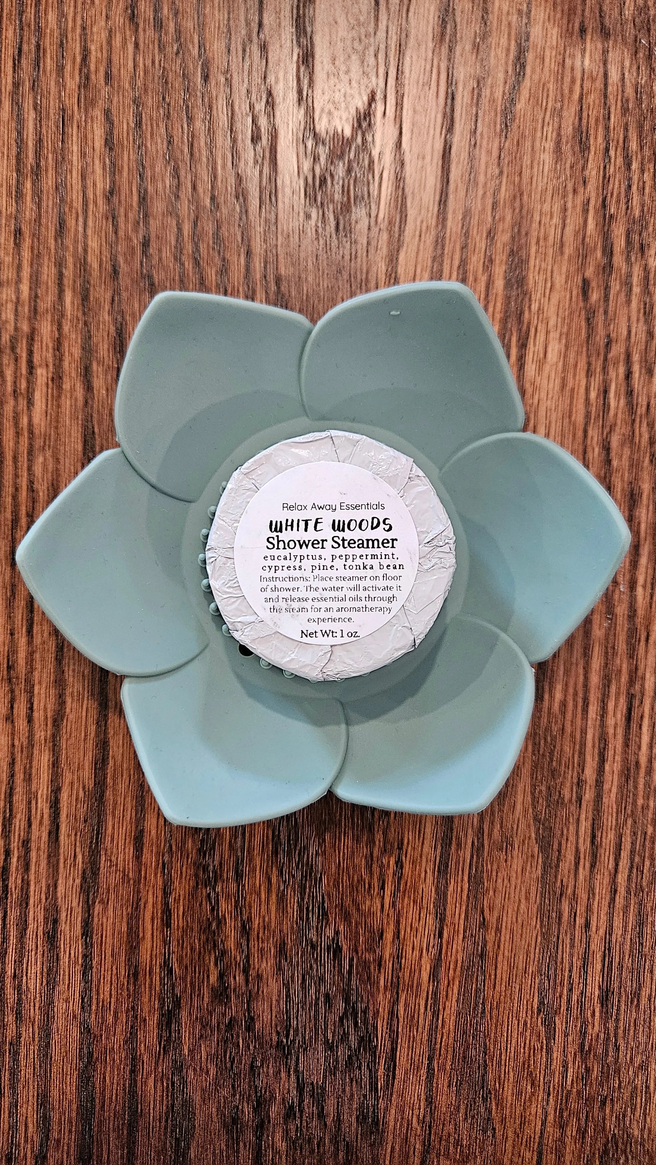 Shop Aromatherapy Shower Steamer Singles-White woods at Ruby Joy Boutique, a Women's Clothing Store in Pickerington, Ohio