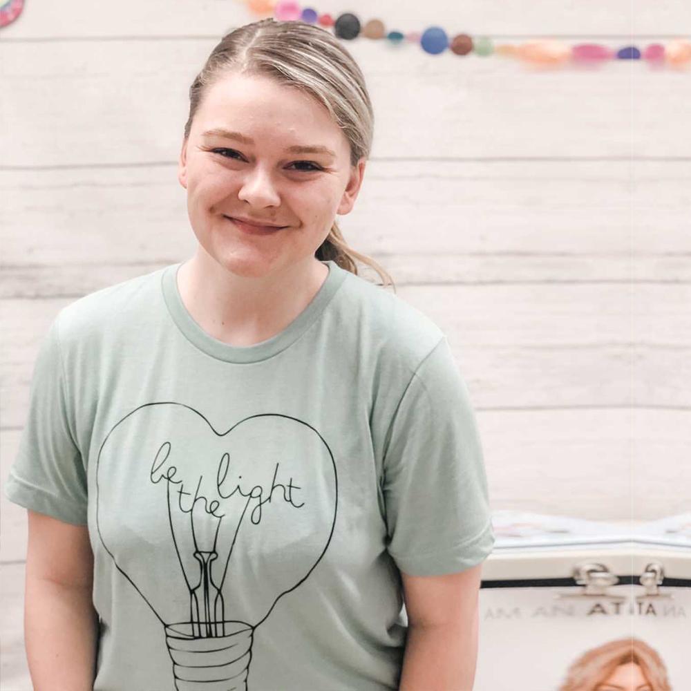 Shop Be The Light Classic Tee | Kind Cotton- at Ruby Joy Boutique, a Women's Clothing Store in Pickerington, Ohio