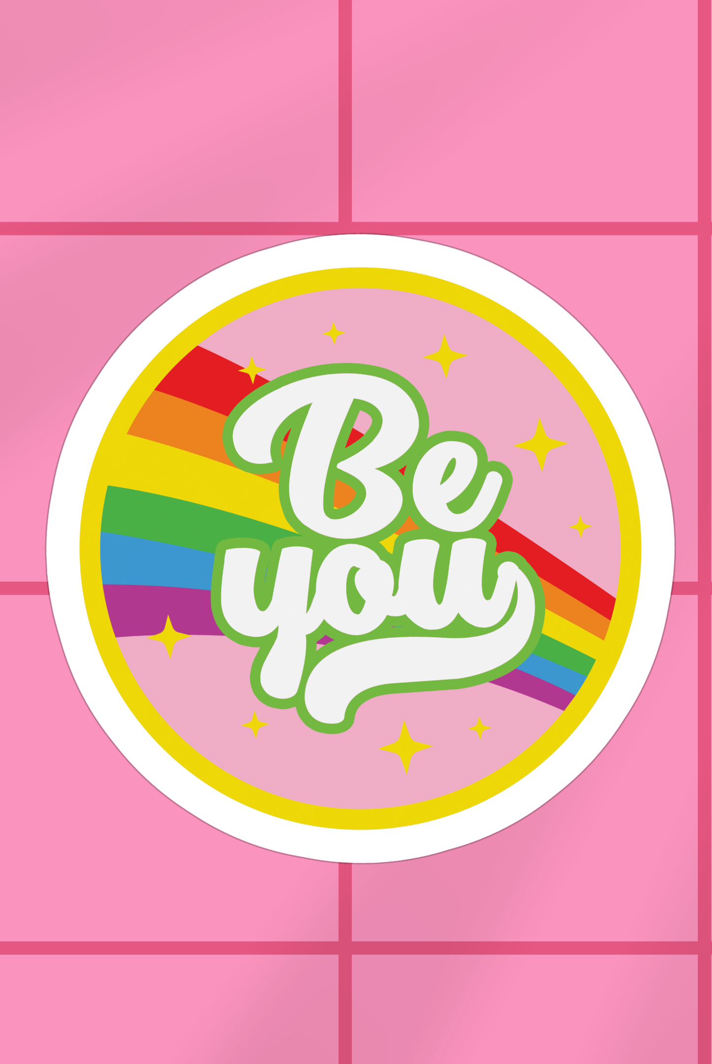 Shop Be You Rainbow Ally Pride | Waterproof Vinyl Sticker- at Ruby Joy Boutique, a Women's Clothing Store in Pickerington, Ohio