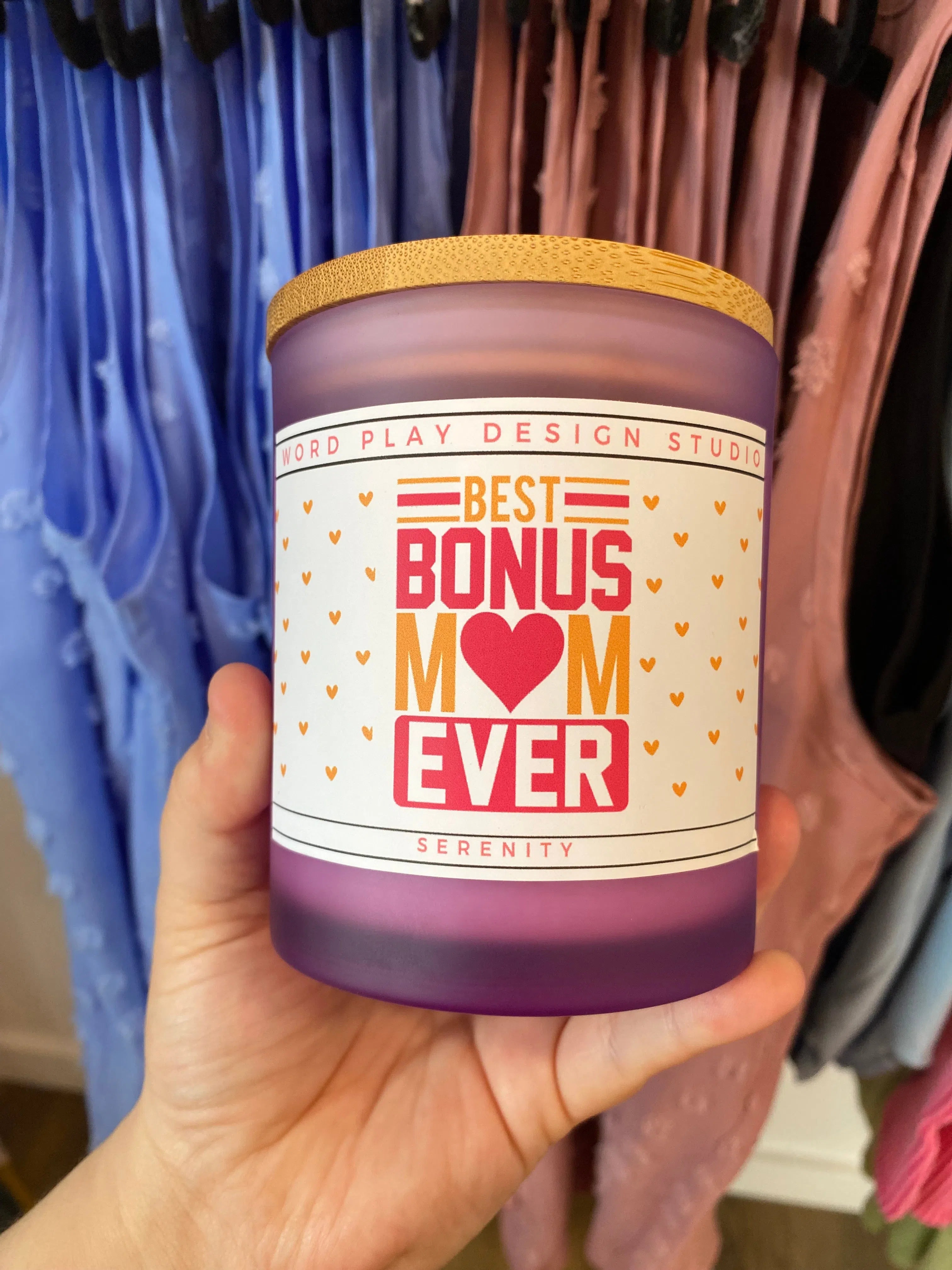 Shop Best Bonus Mom Ever | Serenity-Candles at Ruby Joy Boutique, a Women's Clothing Store in Pickerington, Ohio