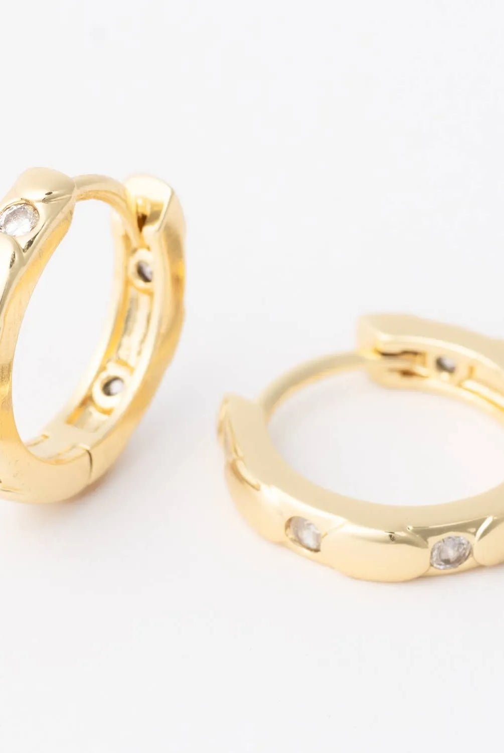 Shop Bianca Crystal Huggie Earrings- at Ruby Joy Boutique, a Women's Clothing Store in Pickerington, Ohio