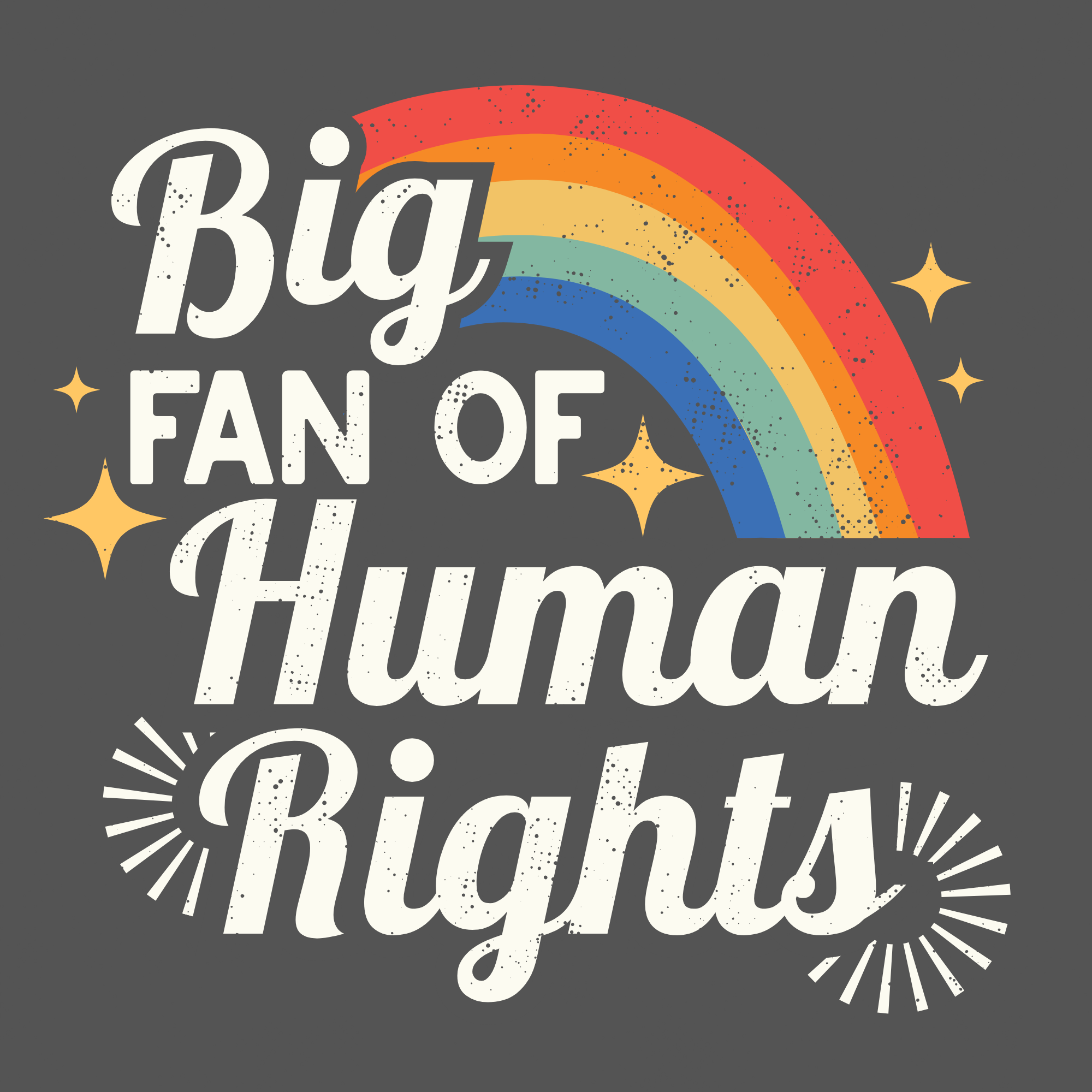 Shop Big Fan of Human Rights Custom Graphic Tee- at Ruby Joy Boutique, a Women's Clothing Store in Pickerington, Ohio