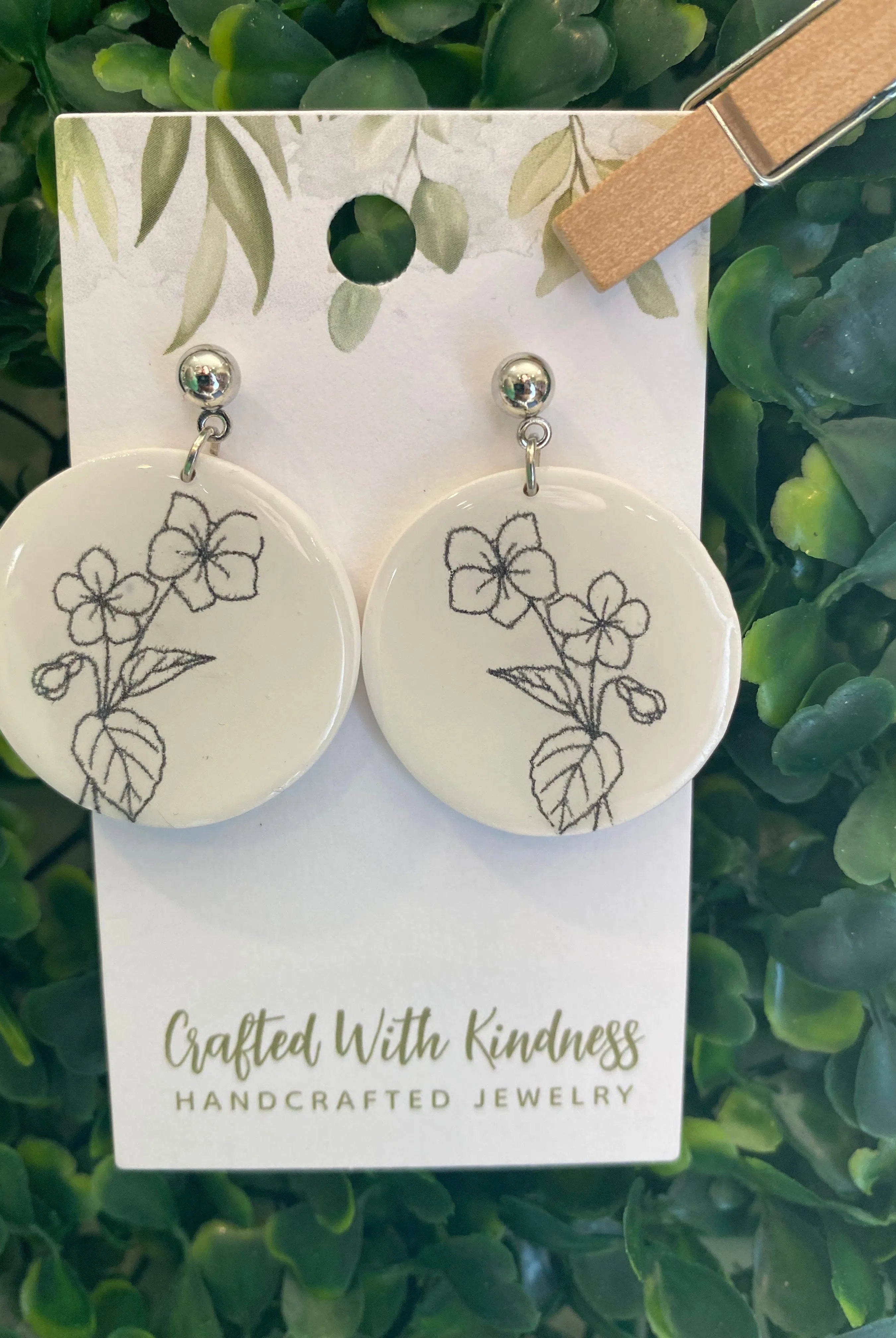 Shop Birth Flower Dangles-Earrings at Ruby Joy Boutique, a Women's Clothing Store in Pickerington, Ohio