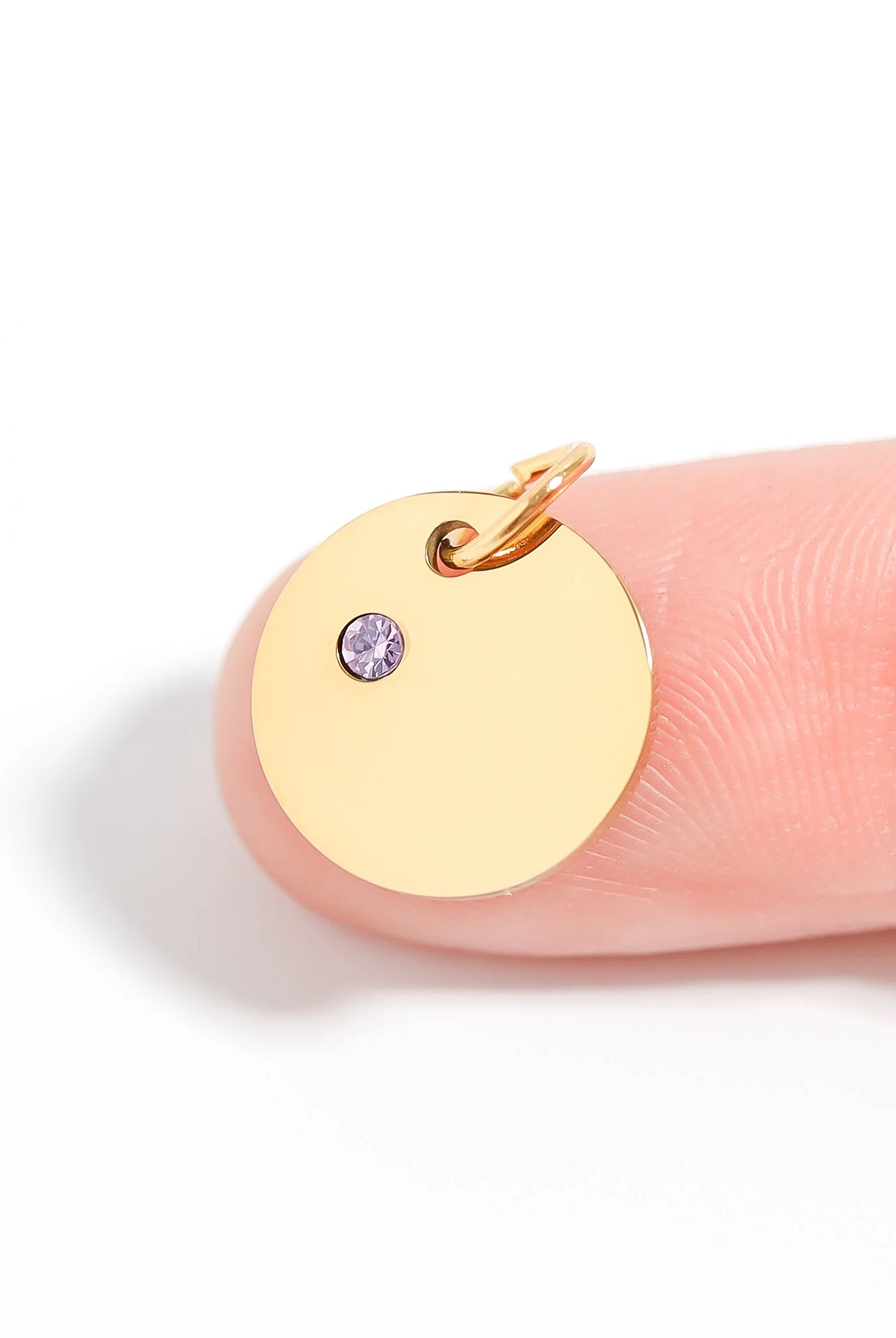 Shop Birthstone Disc Charm- at Ruby Joy Boutique, a Women's Clothing Store in Pickerington, Ohio