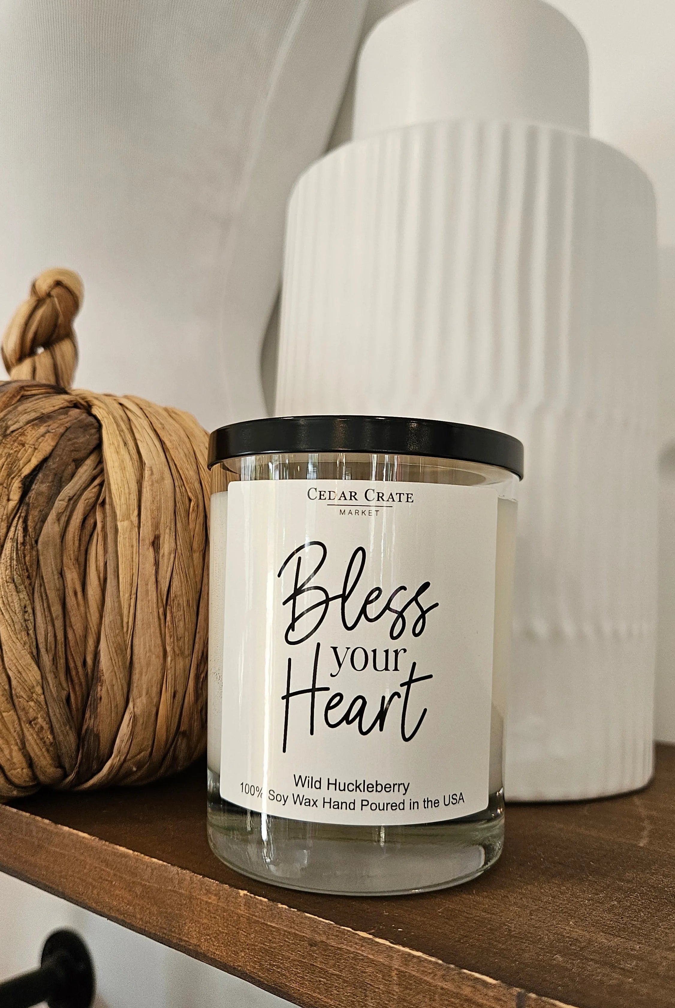 Shop Bless Your Heart | Wild Huckleberry Soy Candle- at Ruby Joy Boutique, a Women's Clothing Store in Pickerington, Ohio