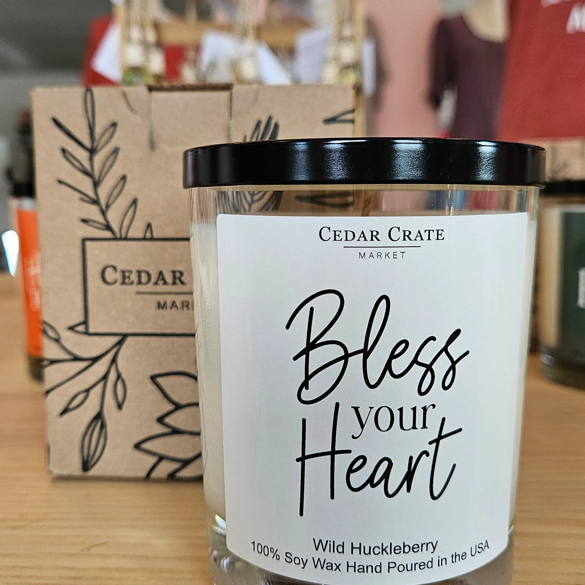 Shop Bless Your Heart | Wild Huckleberry Soy Candle- at Ruby Joy Boutique, a Women's Clothing Store in Pickerington, Ohio