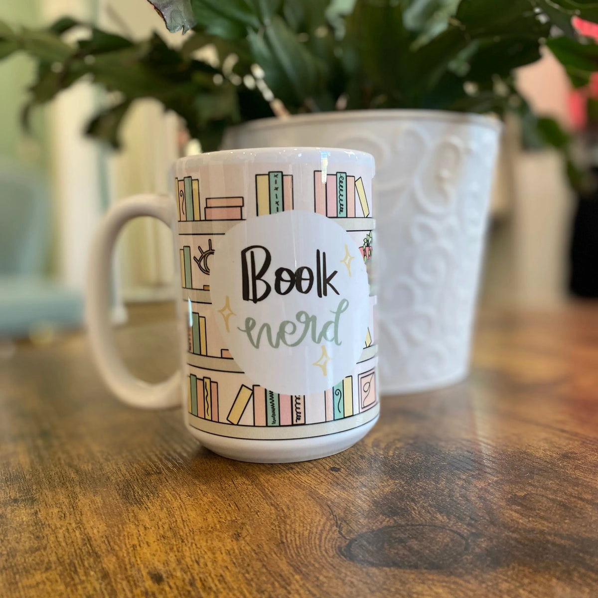 Shop Book Nerd | Ceramic Coffee Cup 15oz- at Ruby Joy Boutique, a Women's Clothing Store in Pickerington, Ohio