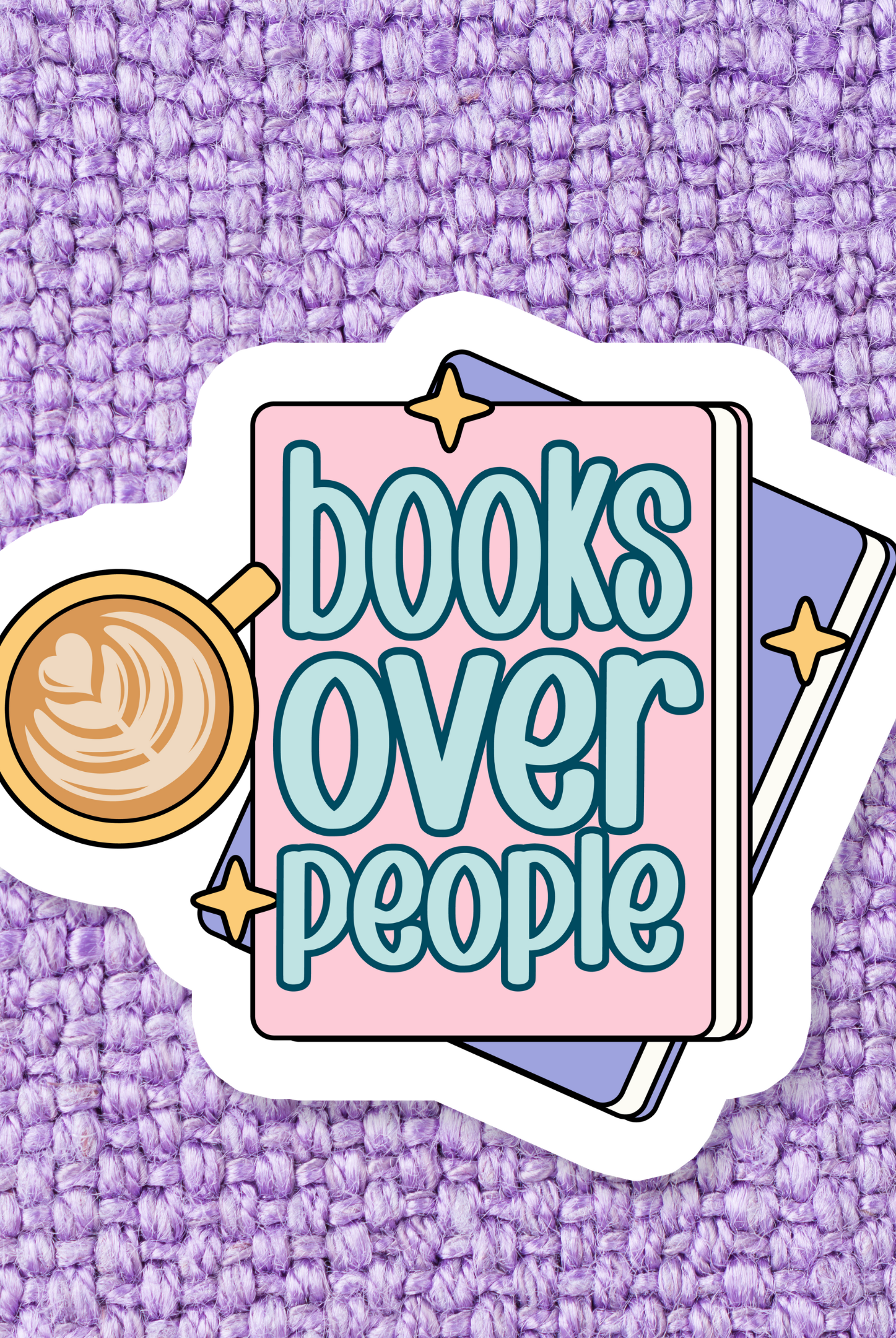 Shop Books Over People | Waterproof Vinyl Sticker- at Ruby Joy Boutique, a Women's Clothing Store in Pickerington, Ohio