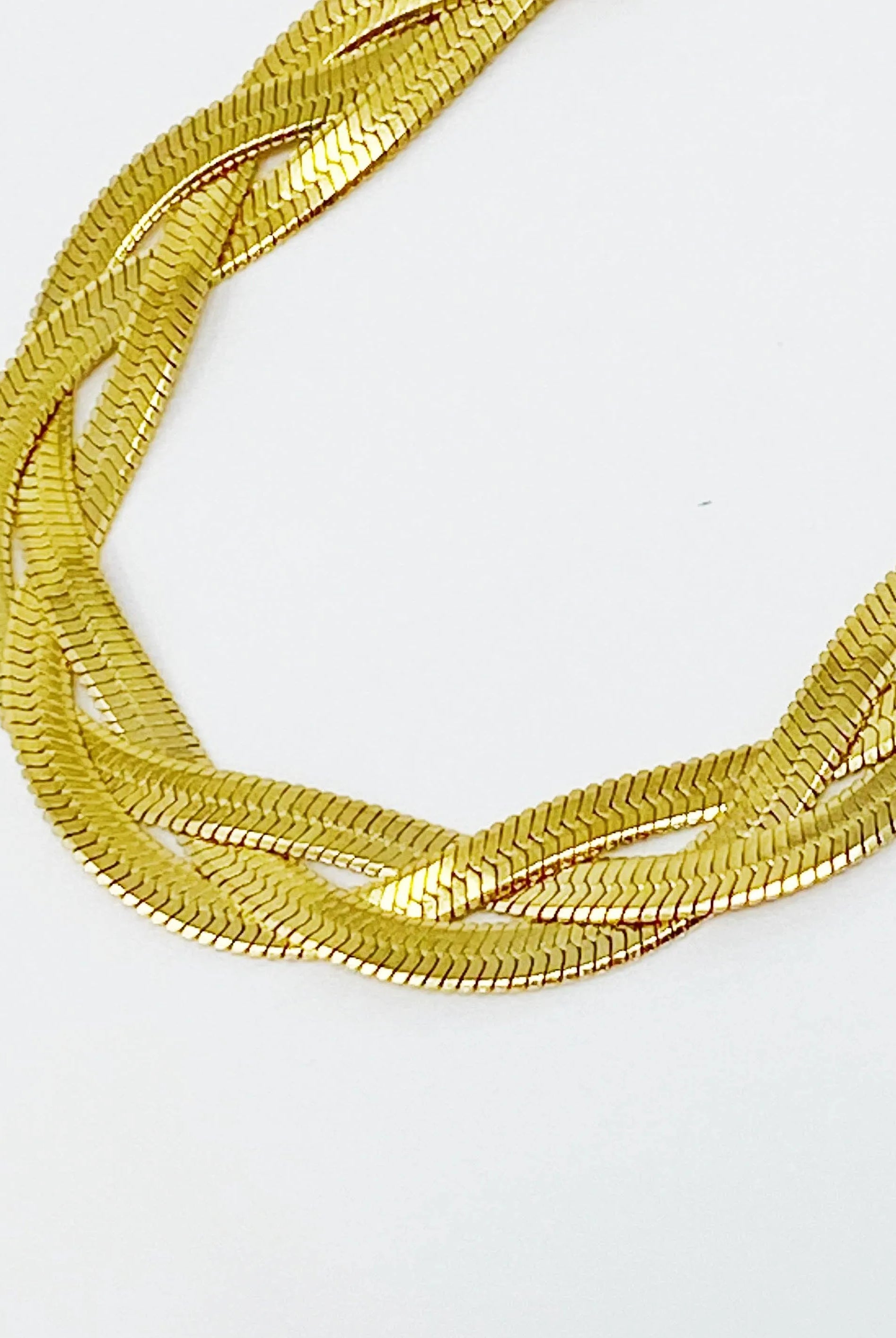 Shop Braided Herringbone Chain Bracelet- at Ruby Joy Boutique, a Women's Clothing Store in Pickerington, Ohio