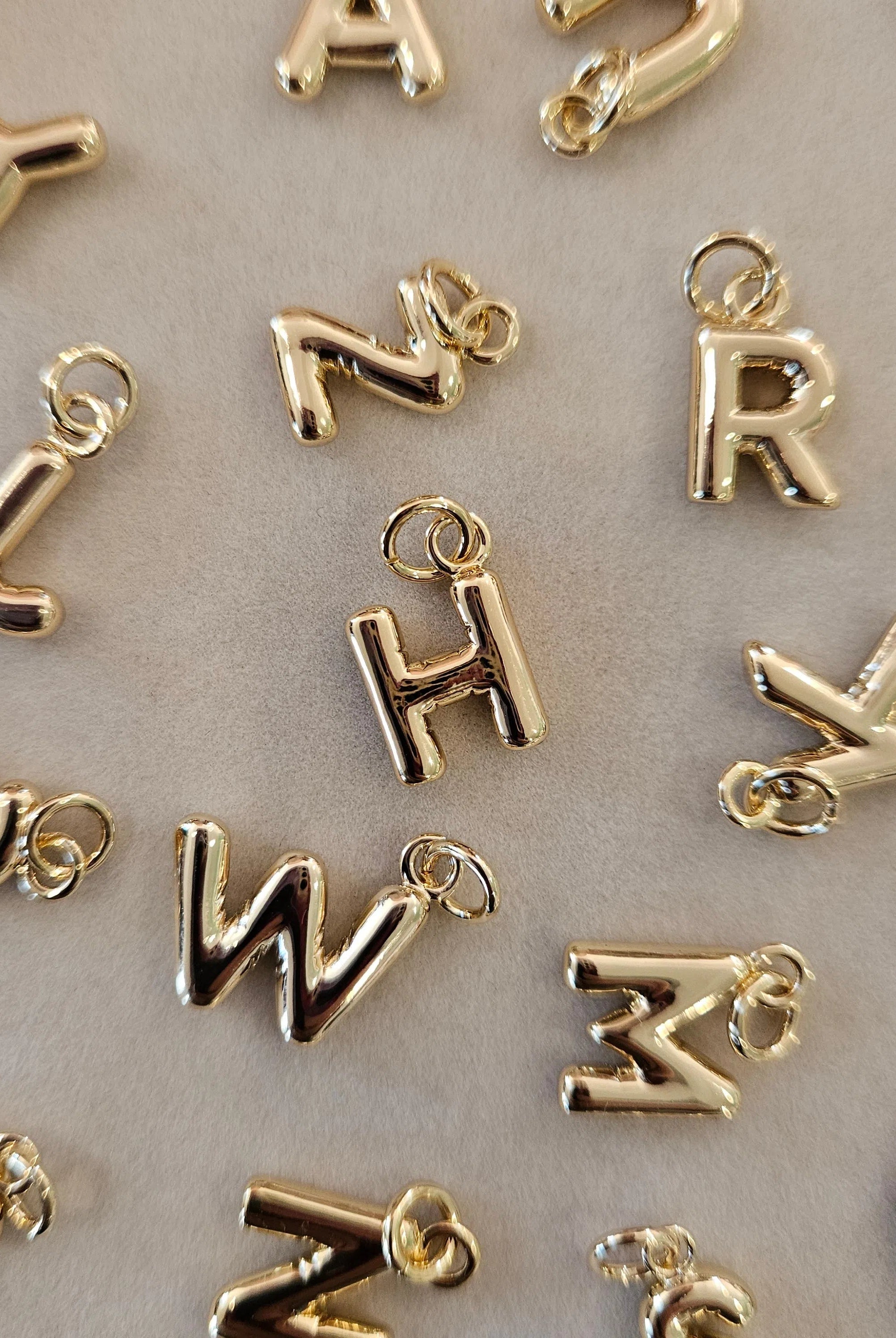 Shop Bubble Letter Charms-Charms at Ruby Joy Boutique, a Women's Clothing Store in Pickerington, Ohio
